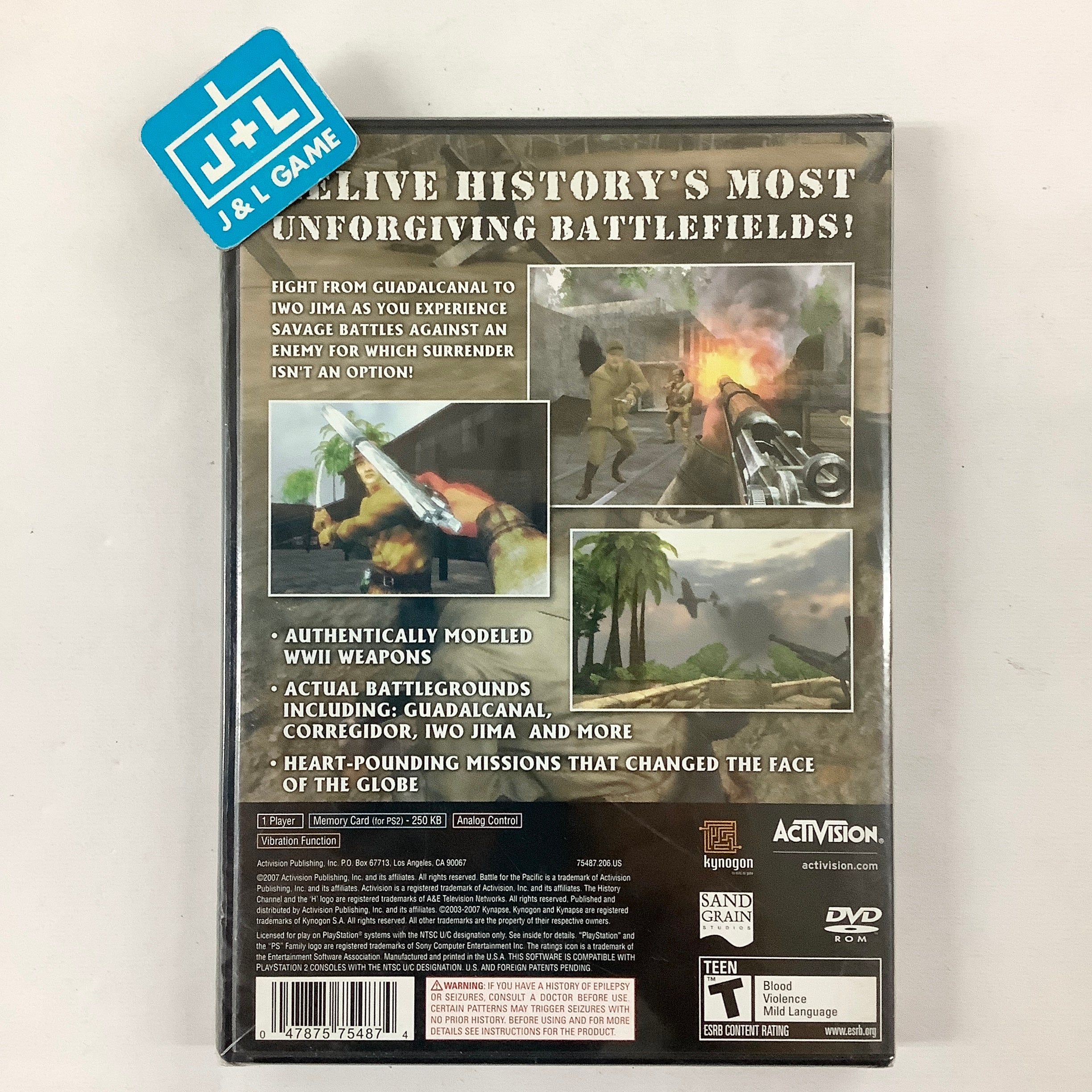 The History Channel: Battle for the Pacific - (PS2) PlayStation 2 Video Games Activision