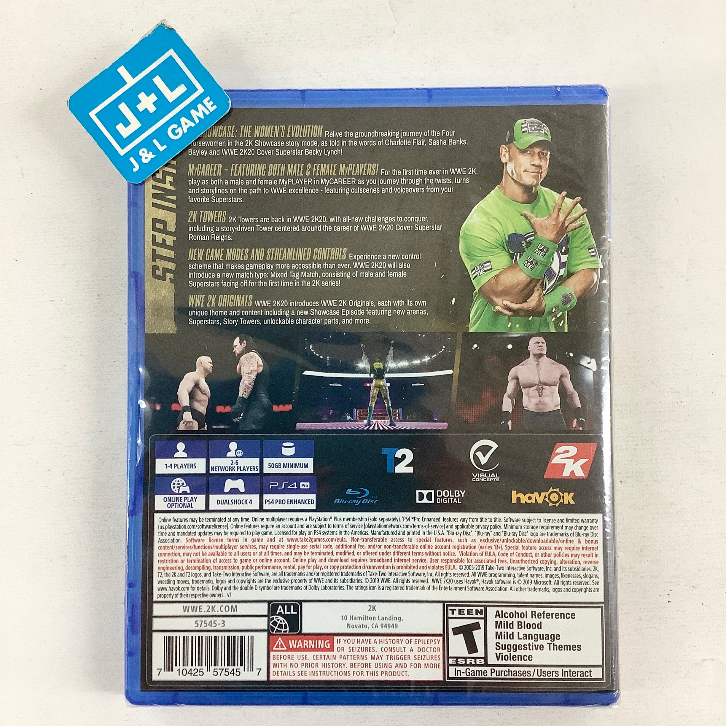 WWE 2K20 (Deluxe Edition) - (PS4) PlayStation 4 Video Games 2K Games