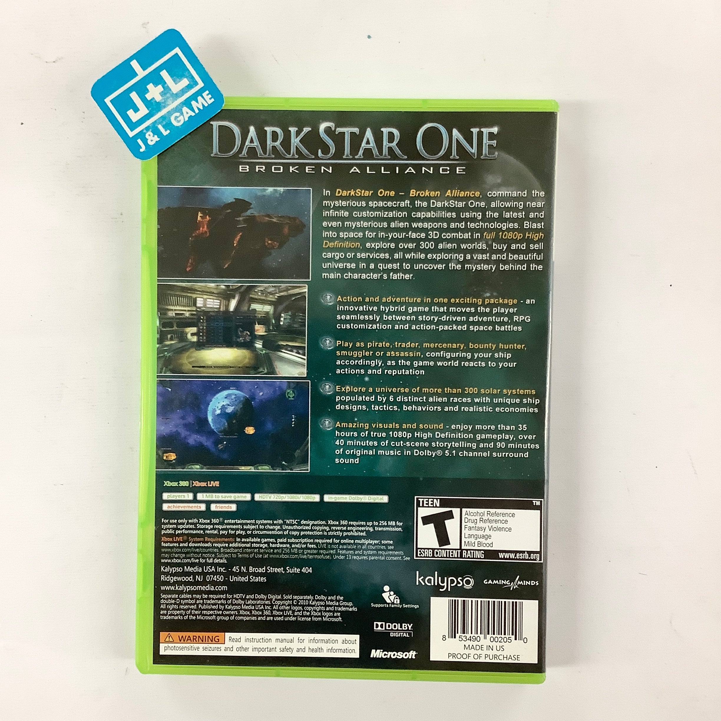 DarkStar One: Broken Alliance - Xbox 360 [Pre-Owned] Video Games Kalypso   