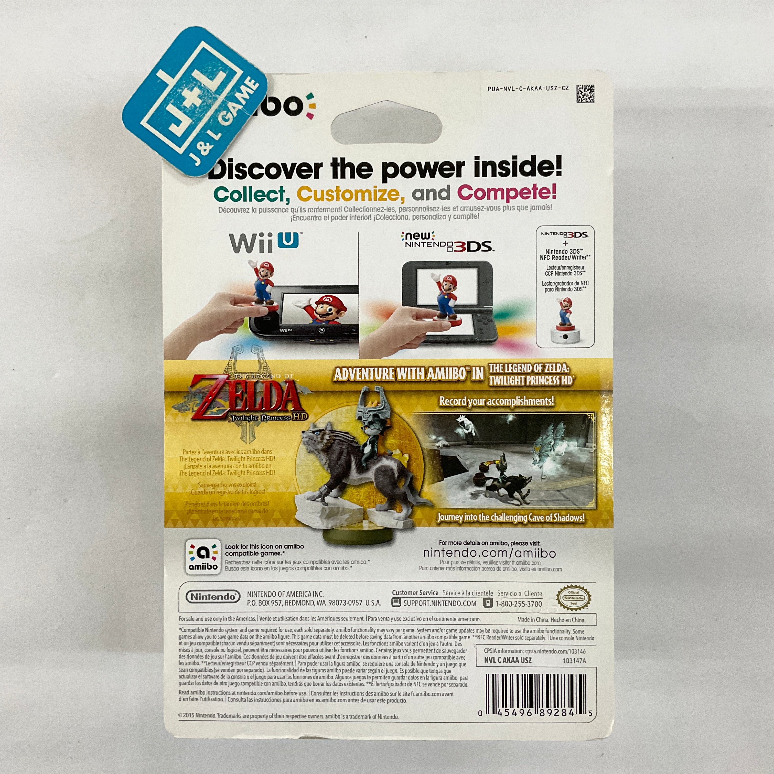 Wolf Link (The Legend of Zelda: Twilight Princess) - Nintendo WiiU Amiibo Amiibo Nintendo   