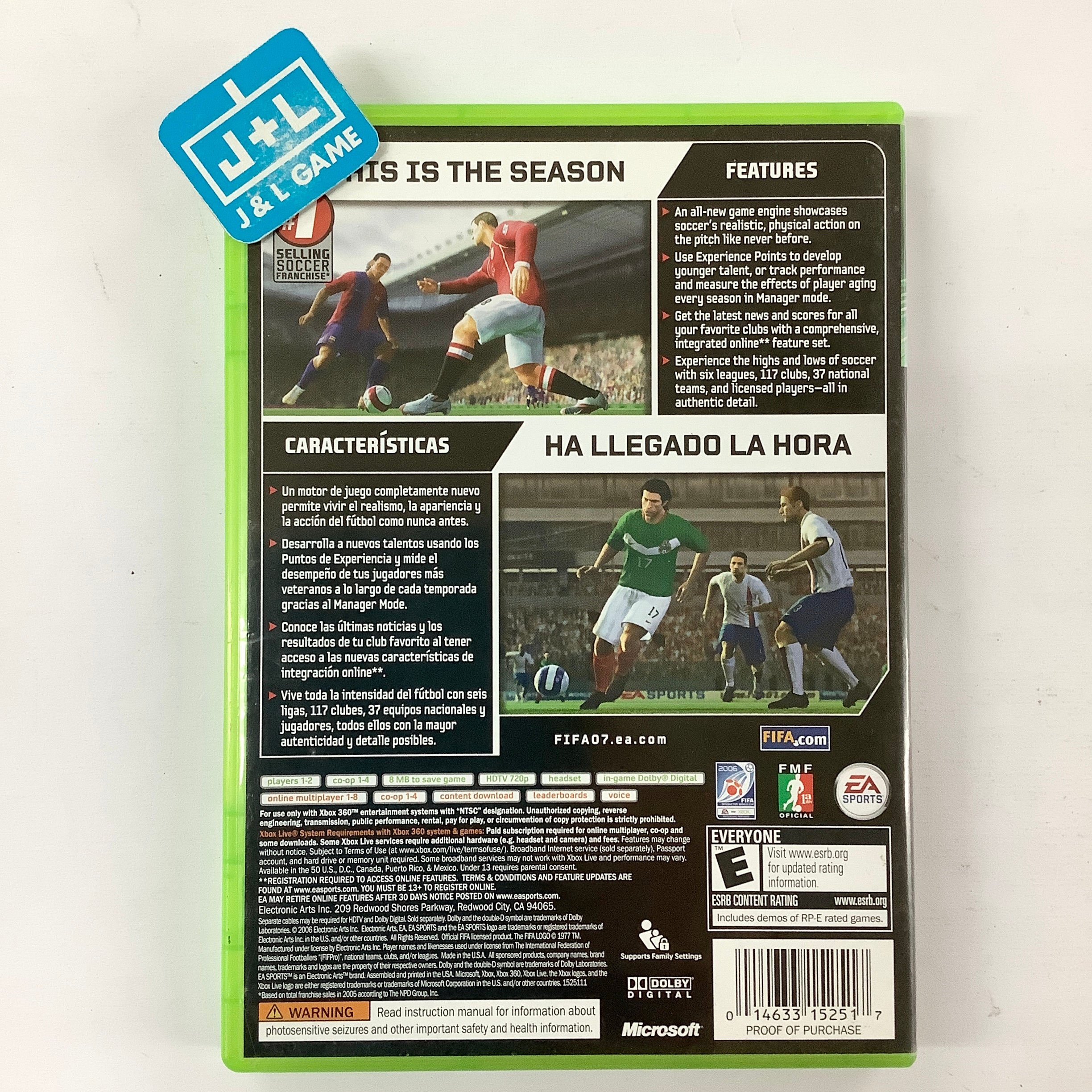 FIFA 07 Soccer - Xbox 360 [Pre-Owned] Video Games EA Sports   