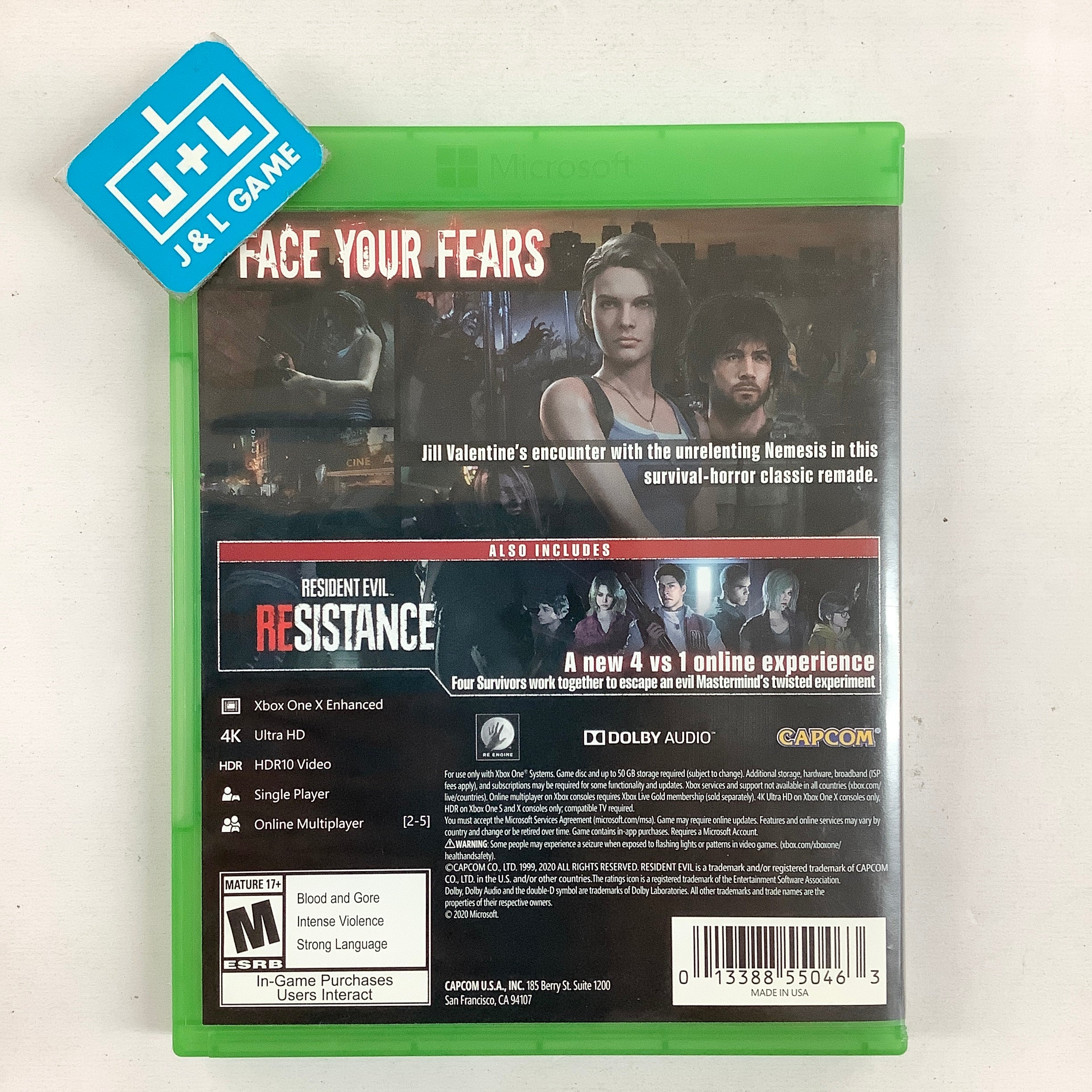 Resident Evil 3 - (XB1) Xbox One [Pre-Owned] Video Games Capcom