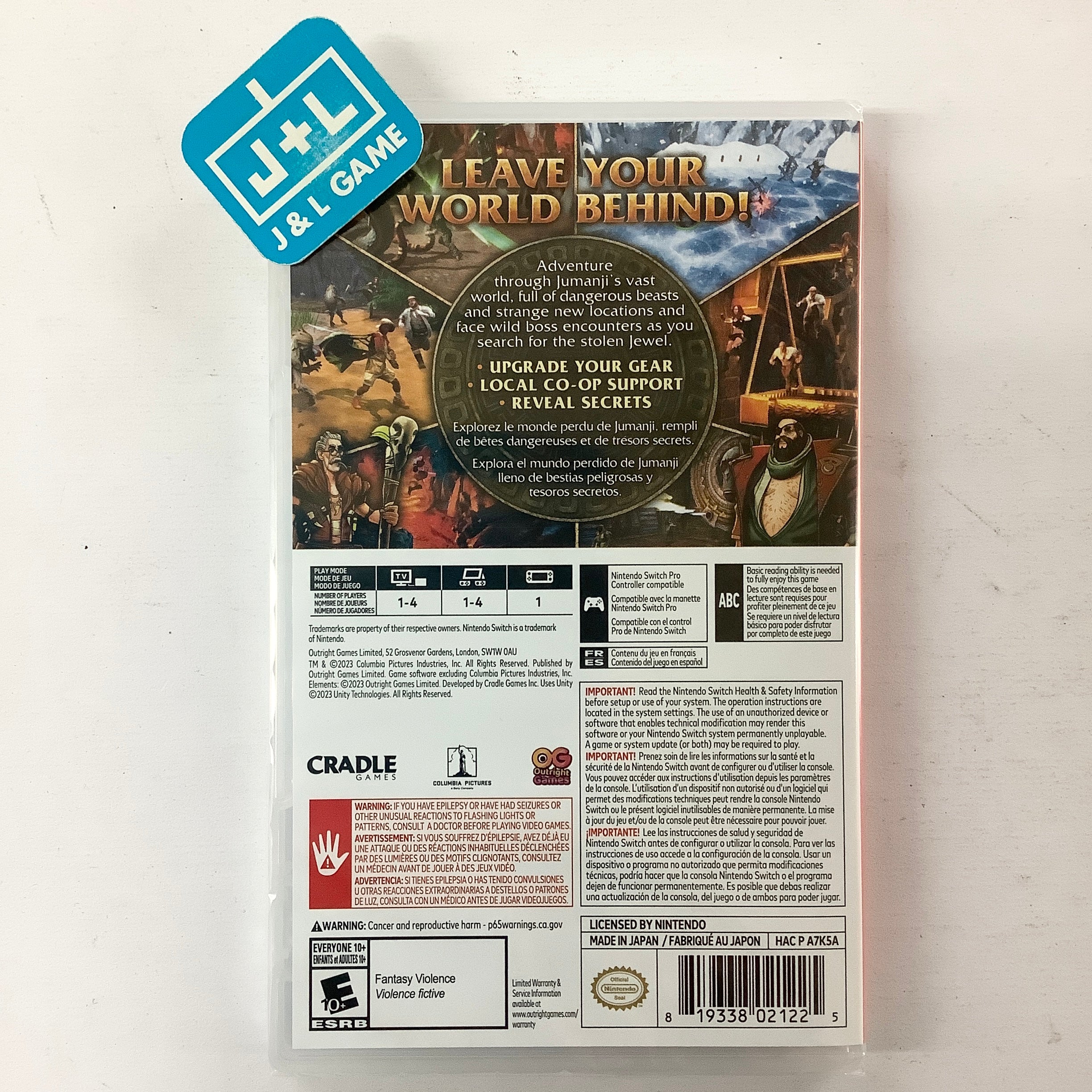 Jumanji: Wild Adventures - (NSW) Nintendo Switch Video Games Outright Games   