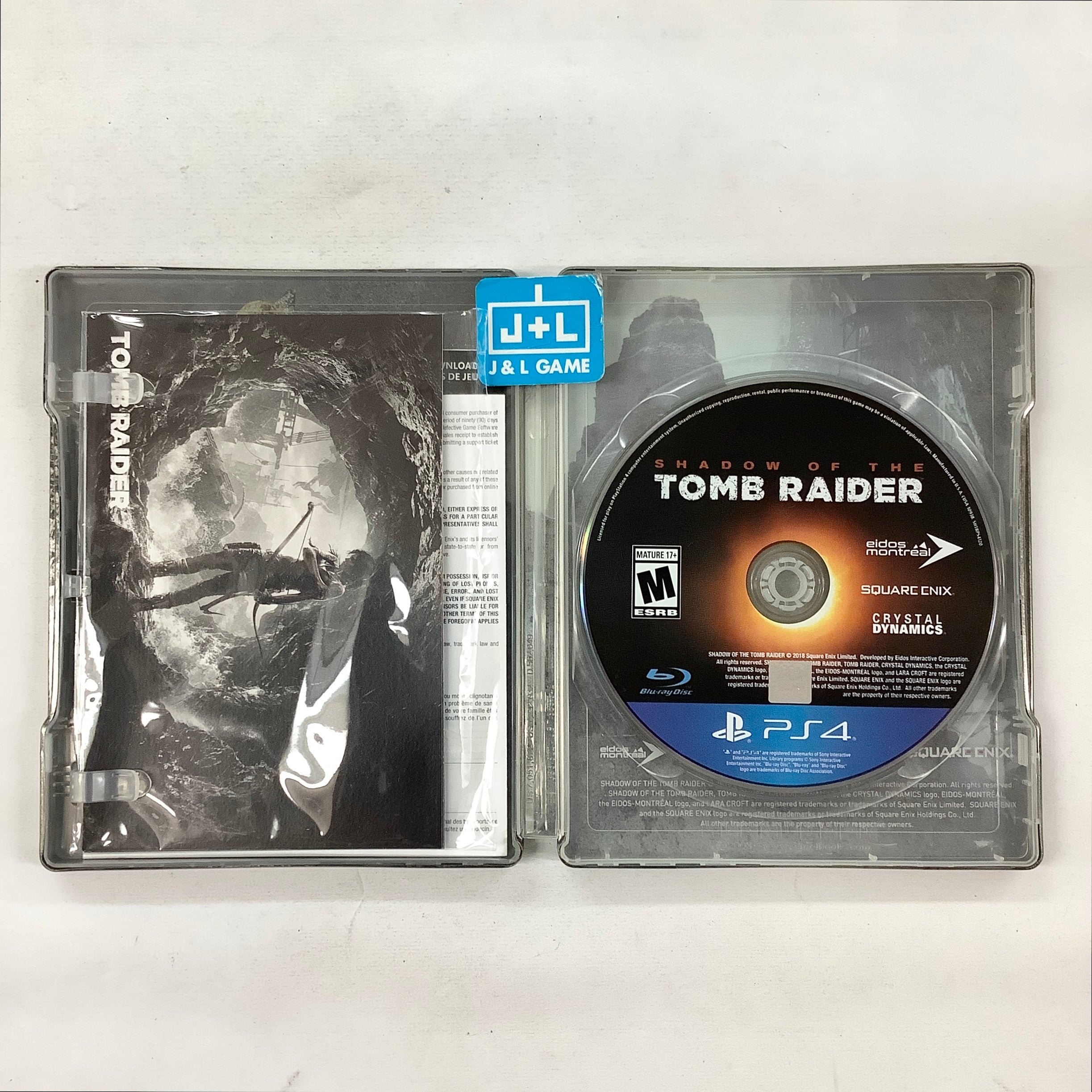 Shadow of the Tomb Raider (Croft Steelbook Edition) - (PS4) PlayStation 4 [Pre-Owned] Video Games Square Enix