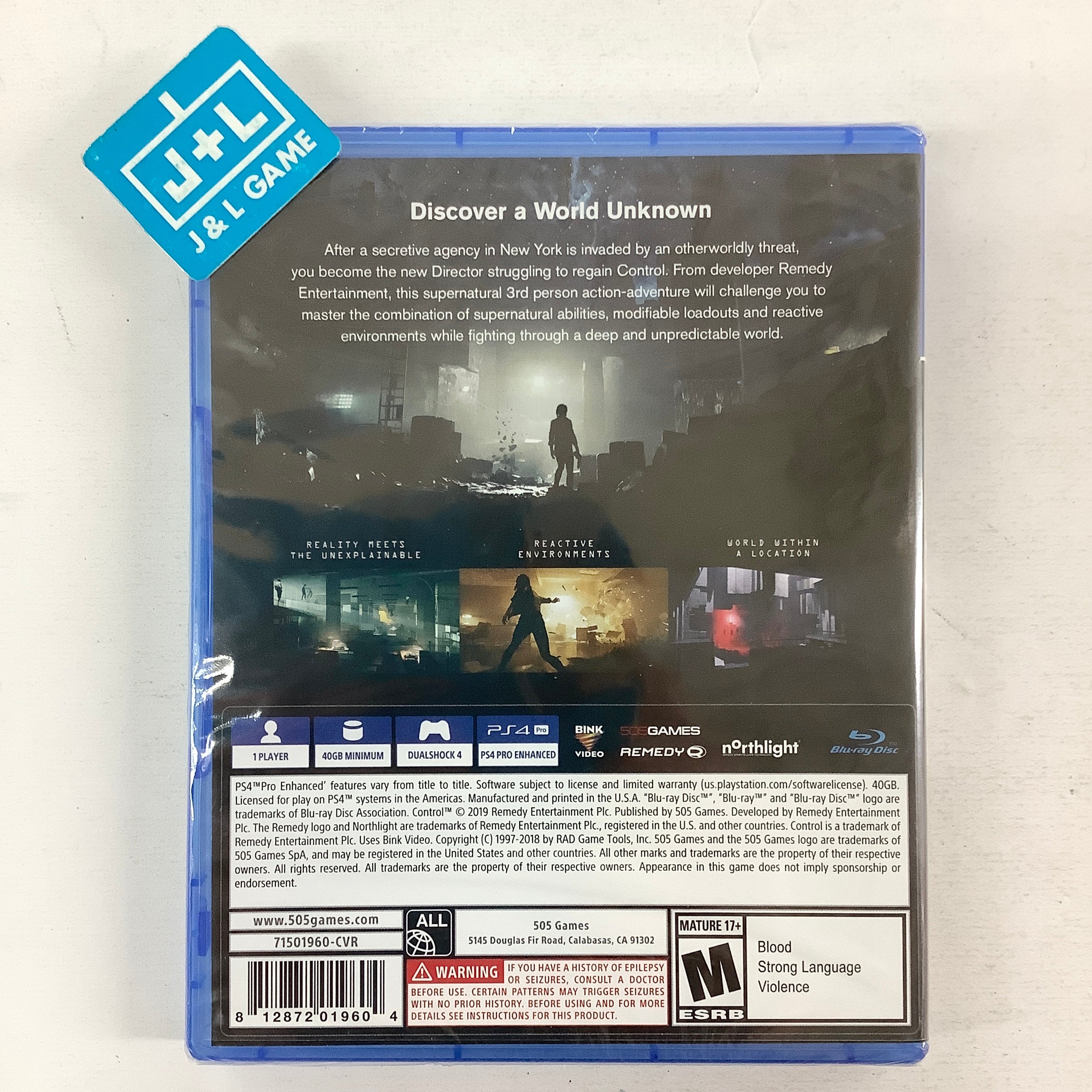 Control - (PS4) Playstation 4 Video Games 505 Games