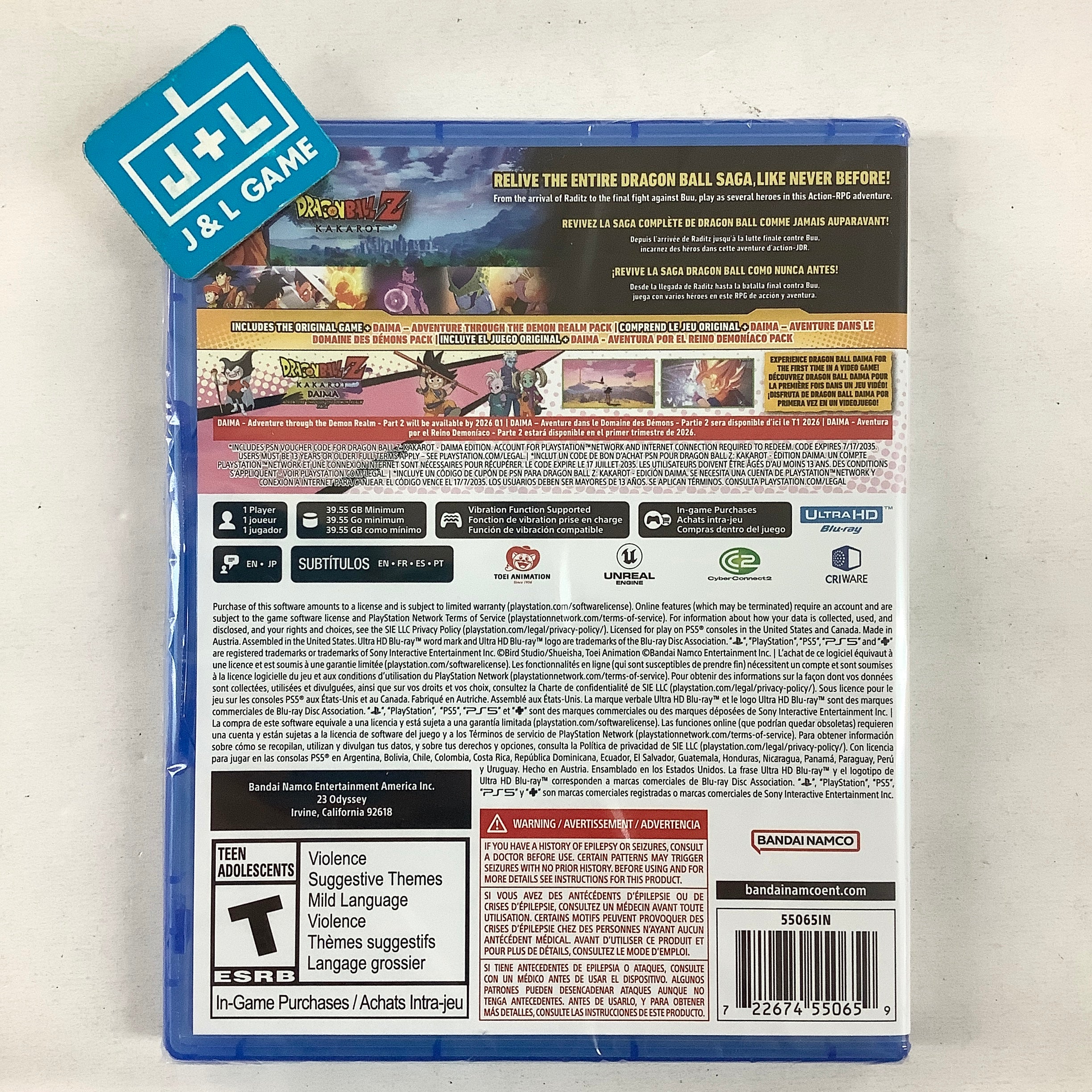 Dragon Ball Z Kakarot (Daima Edition) - (PS5) PlayStation 5 Video Games BANDAI NAMCO Entertainment
