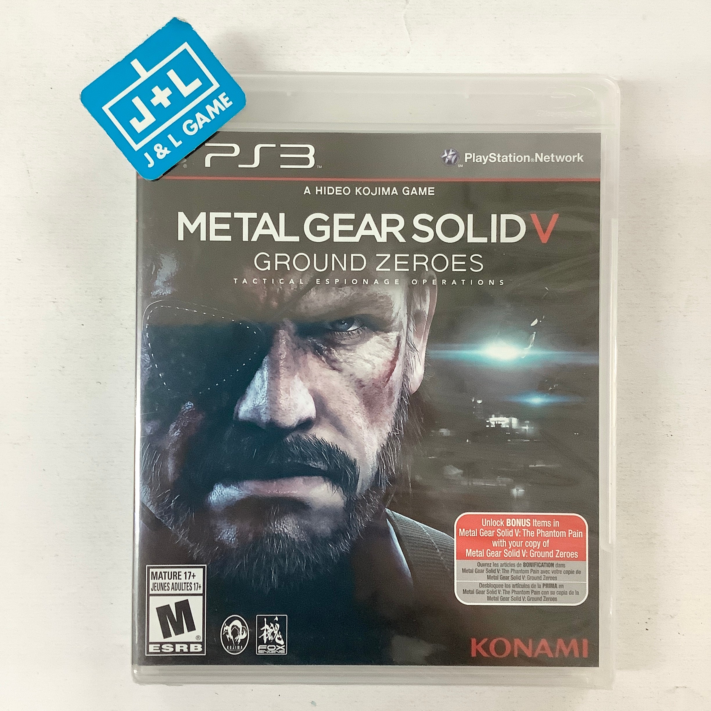 Metal Gear Solid V: Ground Zeroes - (PS3) PlayStation 3 Video Games Konami   