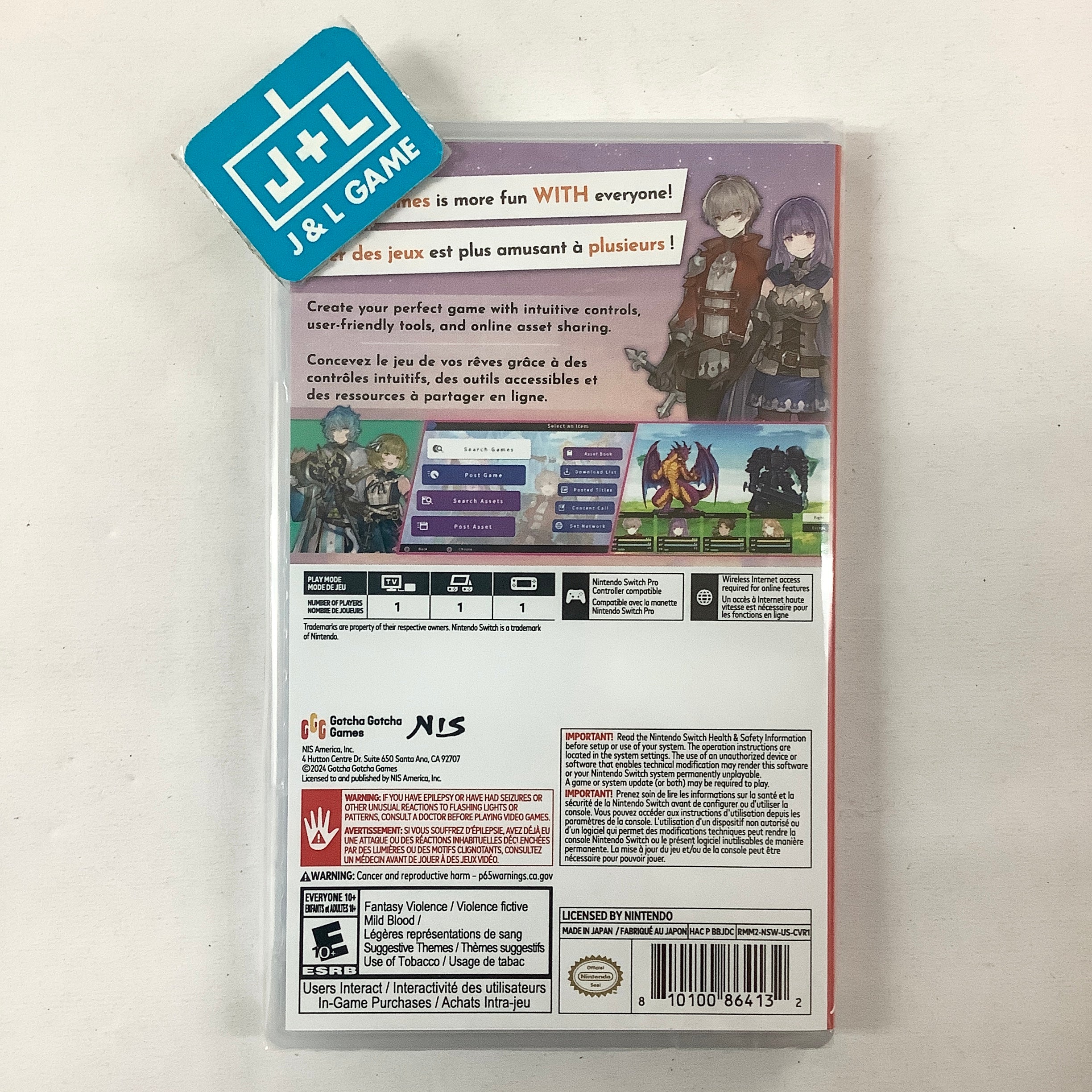 RPG Maker WITH - (NSW) Nintendo Switch | J&L Game