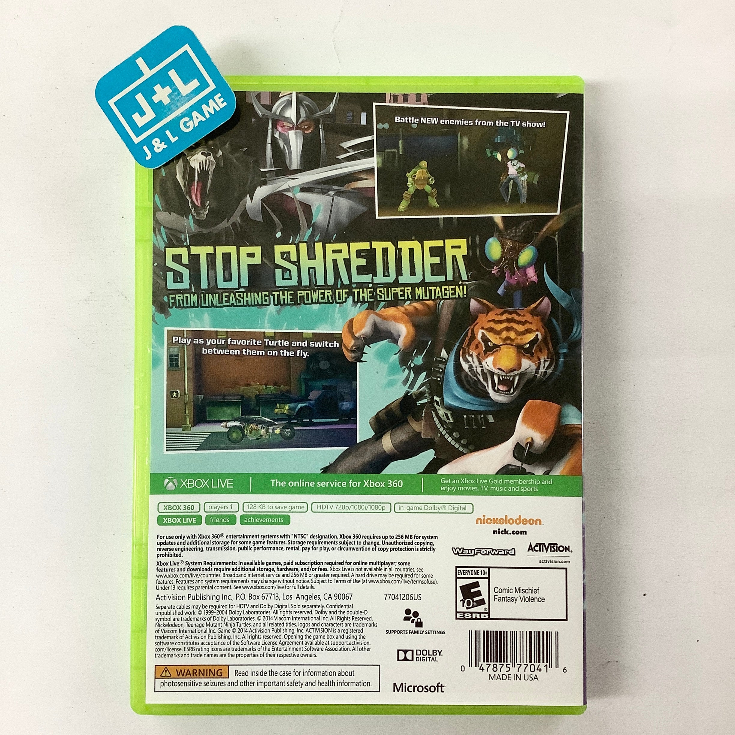 Teenage Mutant Ninja Turtles: Danger of the Ooze - Xbox 360 [Pre