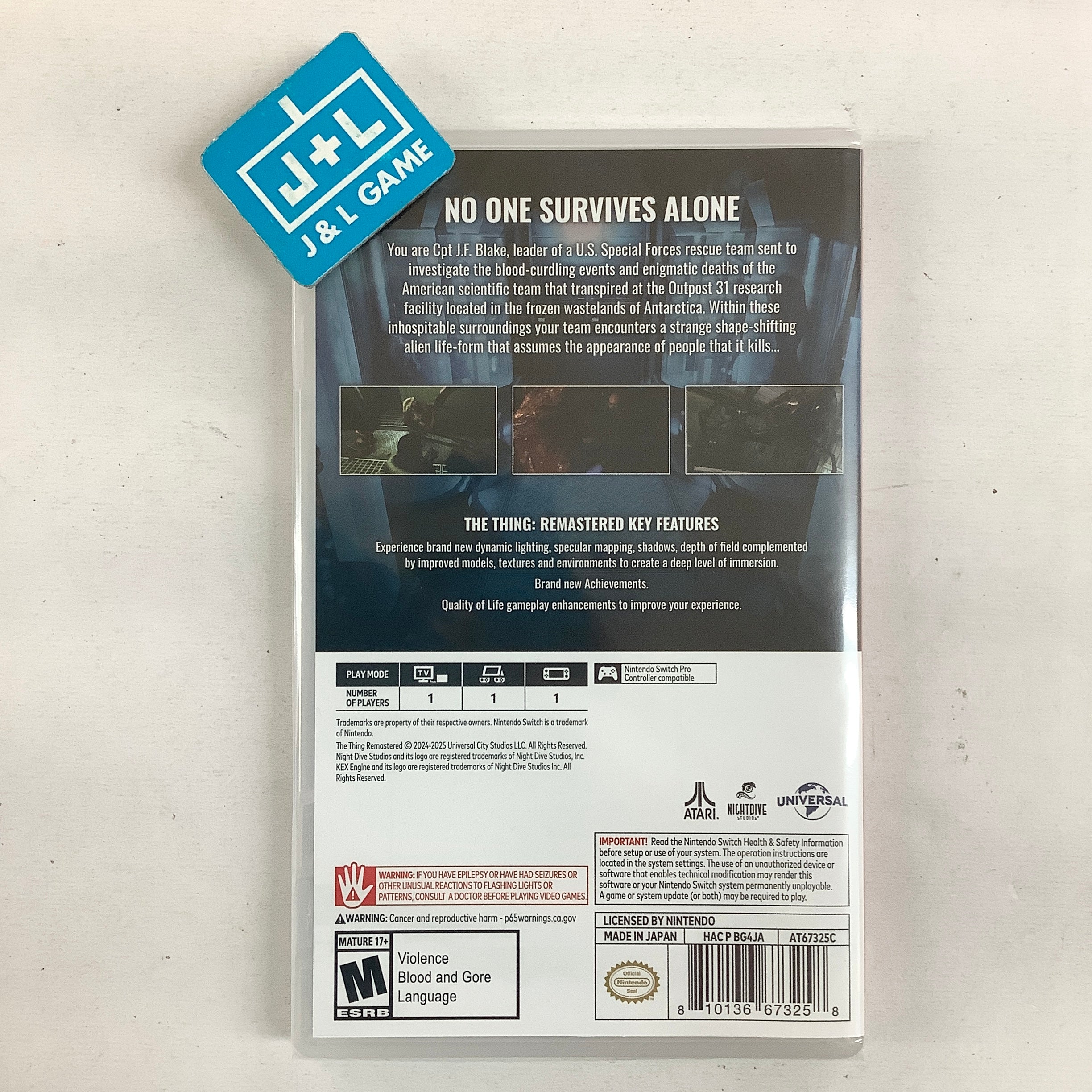 The Thing: Remastered - (NSW) Nintendo Switch Video Games Atari