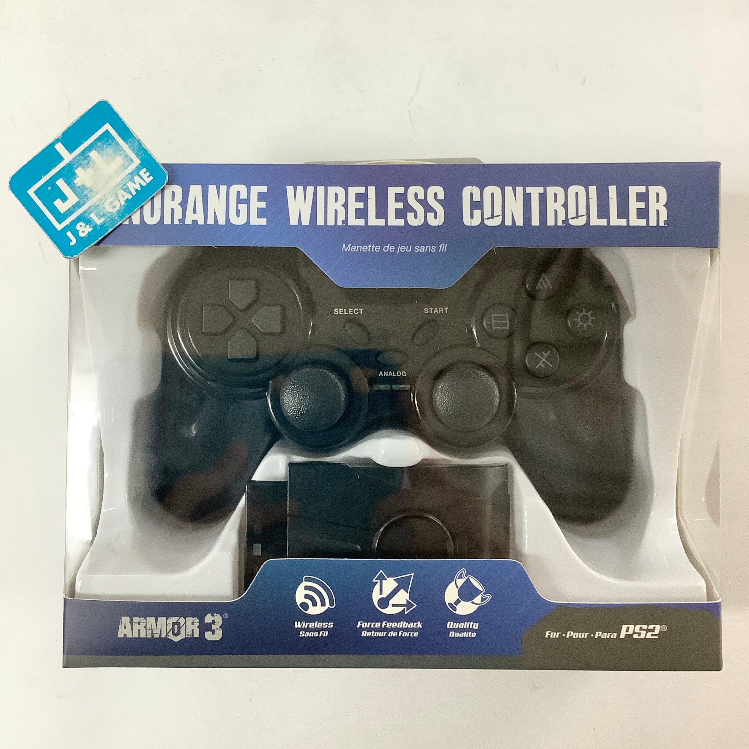 Armor3 NuRange Wireless Controller (Black) - (PS2) PlayStation 2 Accessories Armor3   
