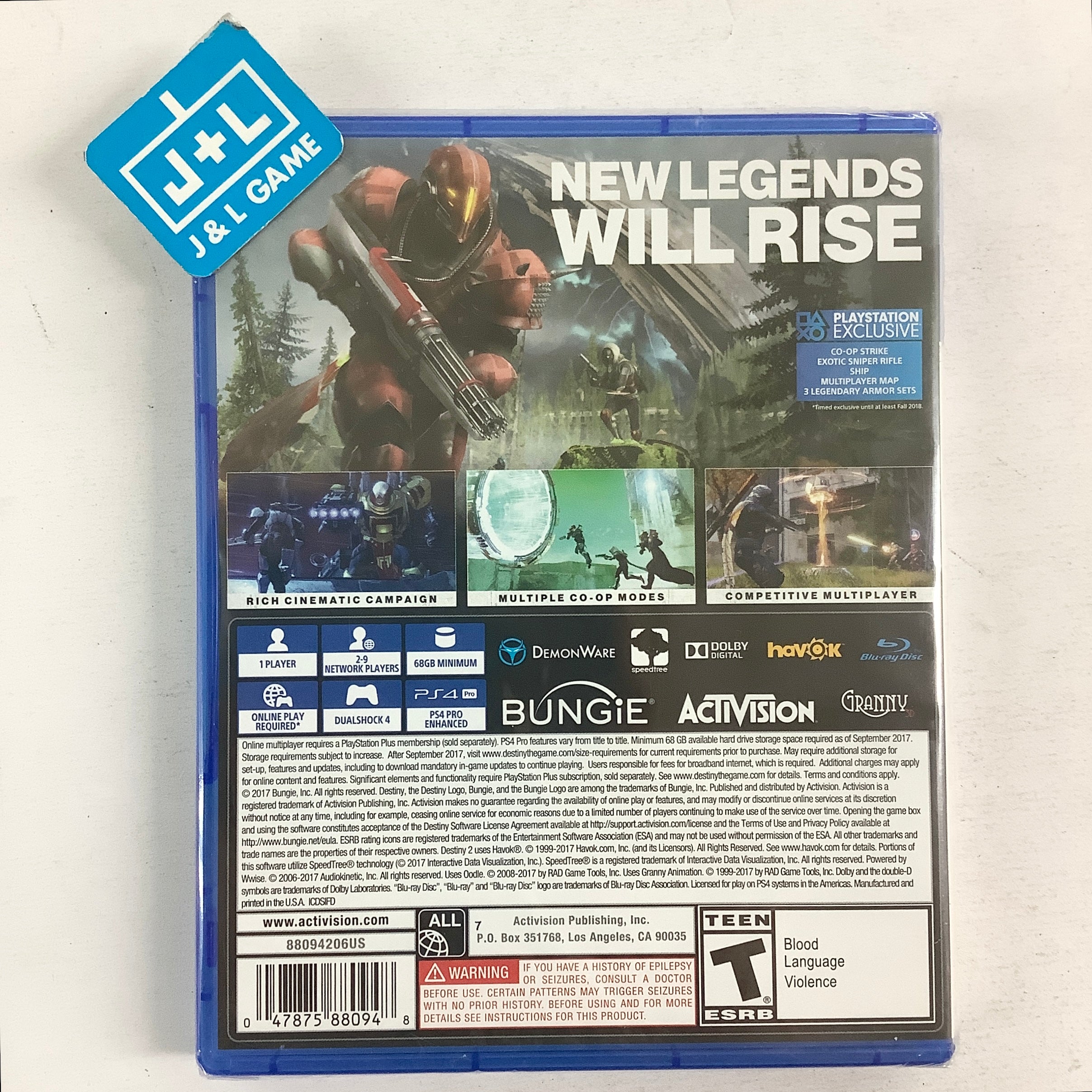Destiny 2 - (PS4) PlayStation 4 Video Games Activision