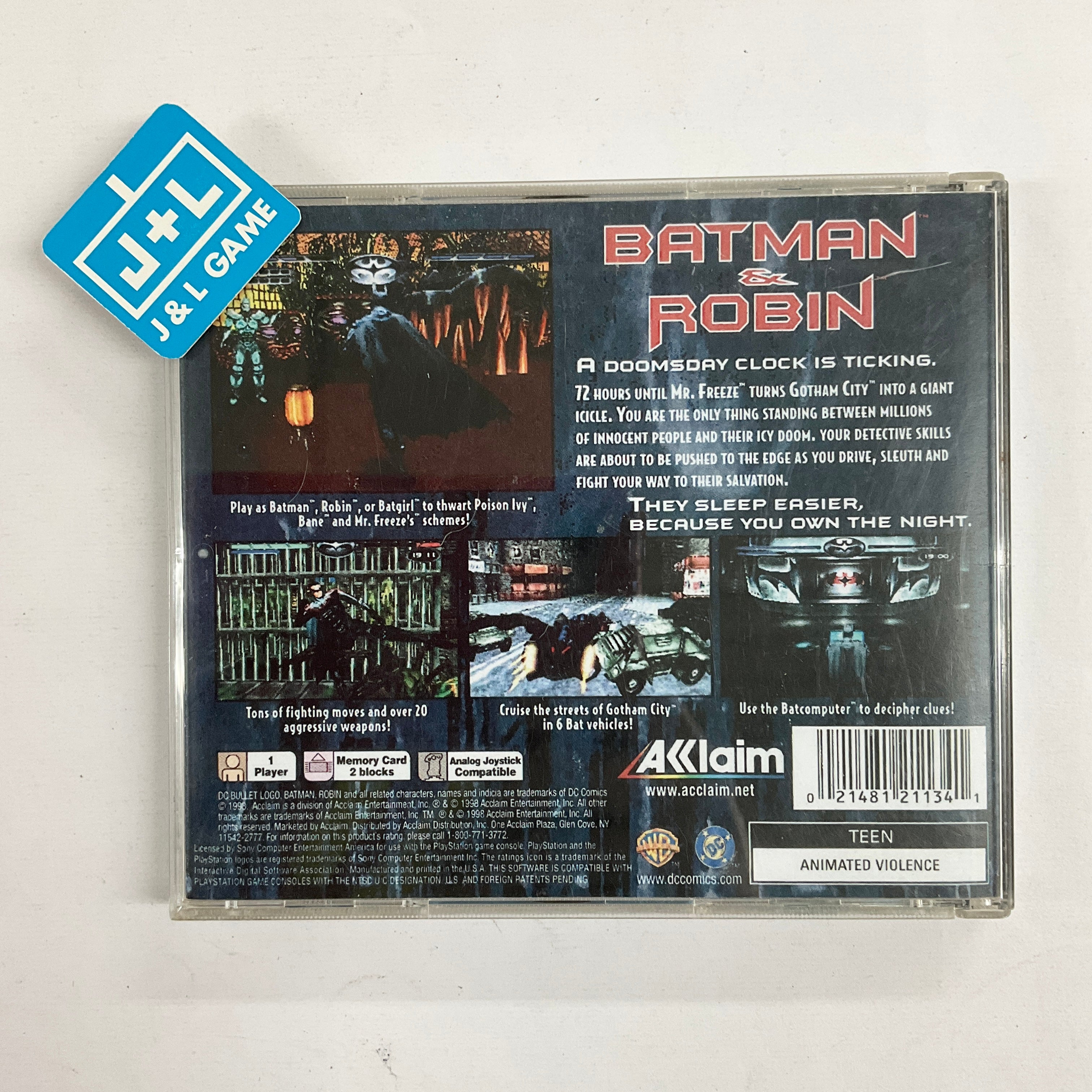 Batman & Robin - (PS1) PlayStation 1 [Pre-Owned] Video Games Acclaim   