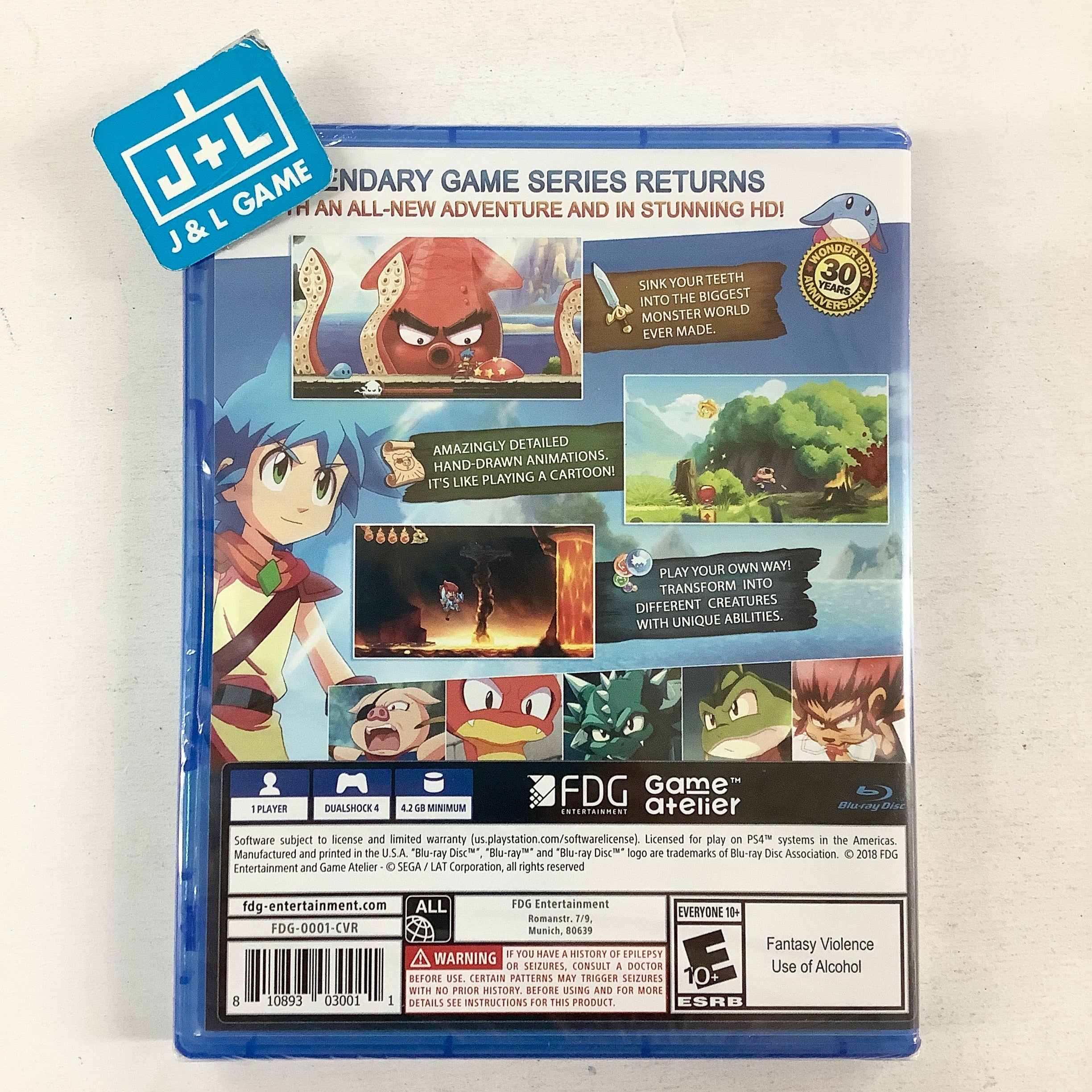 Monster Boy and the Cursed Kingdom - (PS4) PlayStation 4 Video Games FDG Entertainment