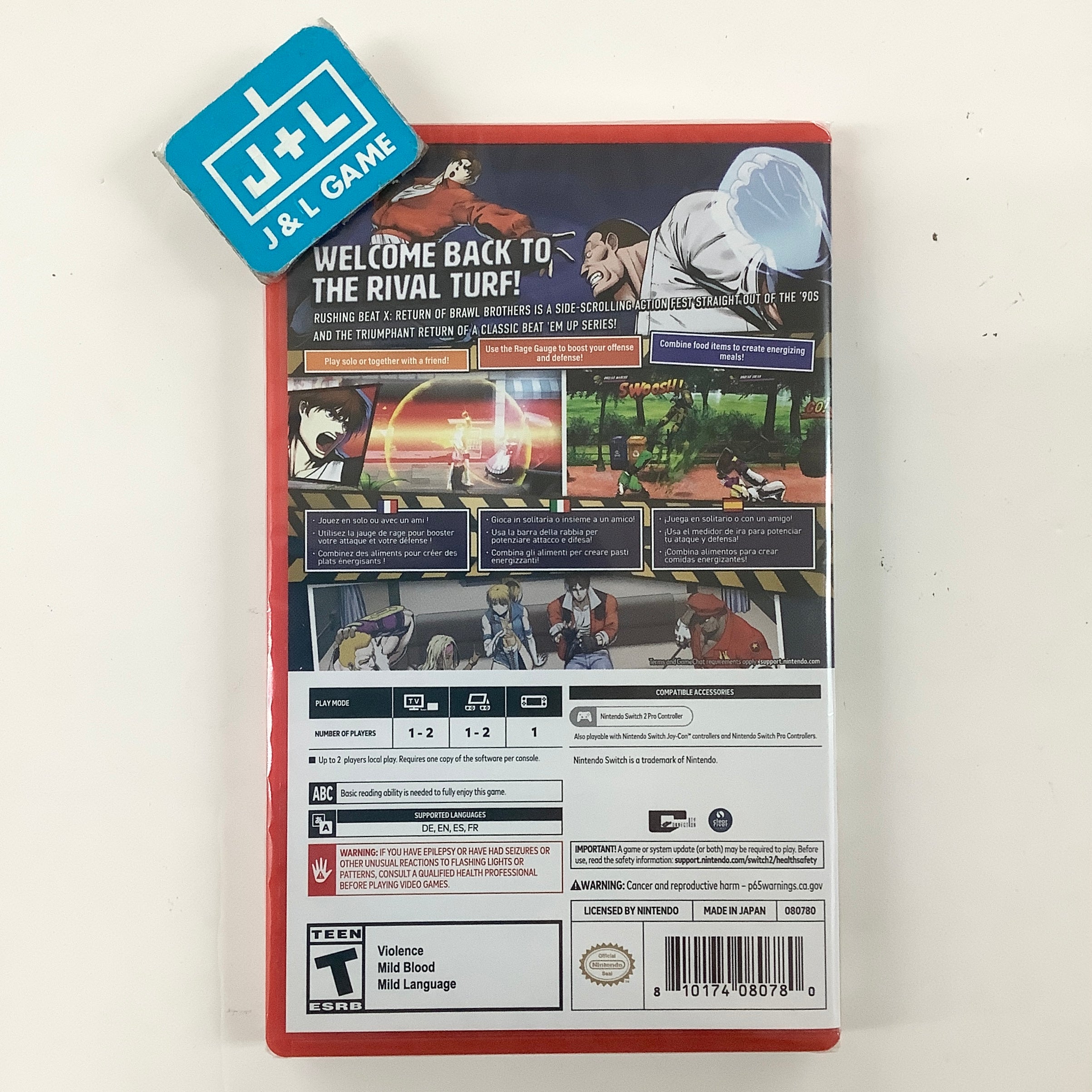 Rushing Beat X: Return of Brawl Brothers - (NS2) Nintendo Switch 2