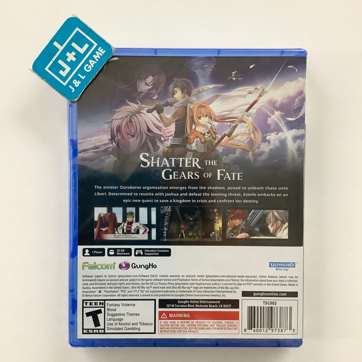 Trails in the Sky 2nd Chapter - (PS5) PlayStation 5 Video Games GungHo Online Entertainment, Inc.