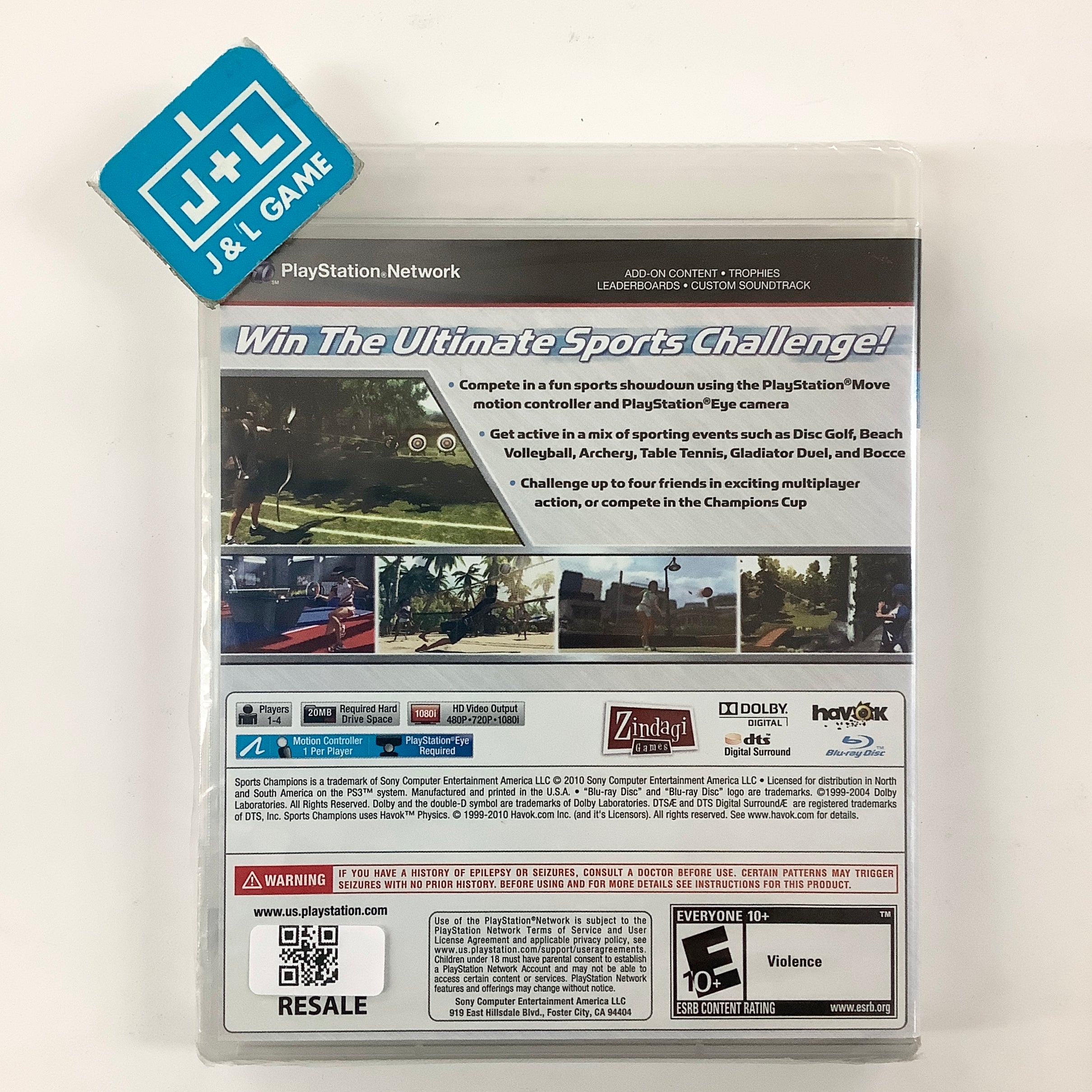 Sports Champions (PlayStation Move Required) - (PS3) PlayStation 3 Video Games SCEA