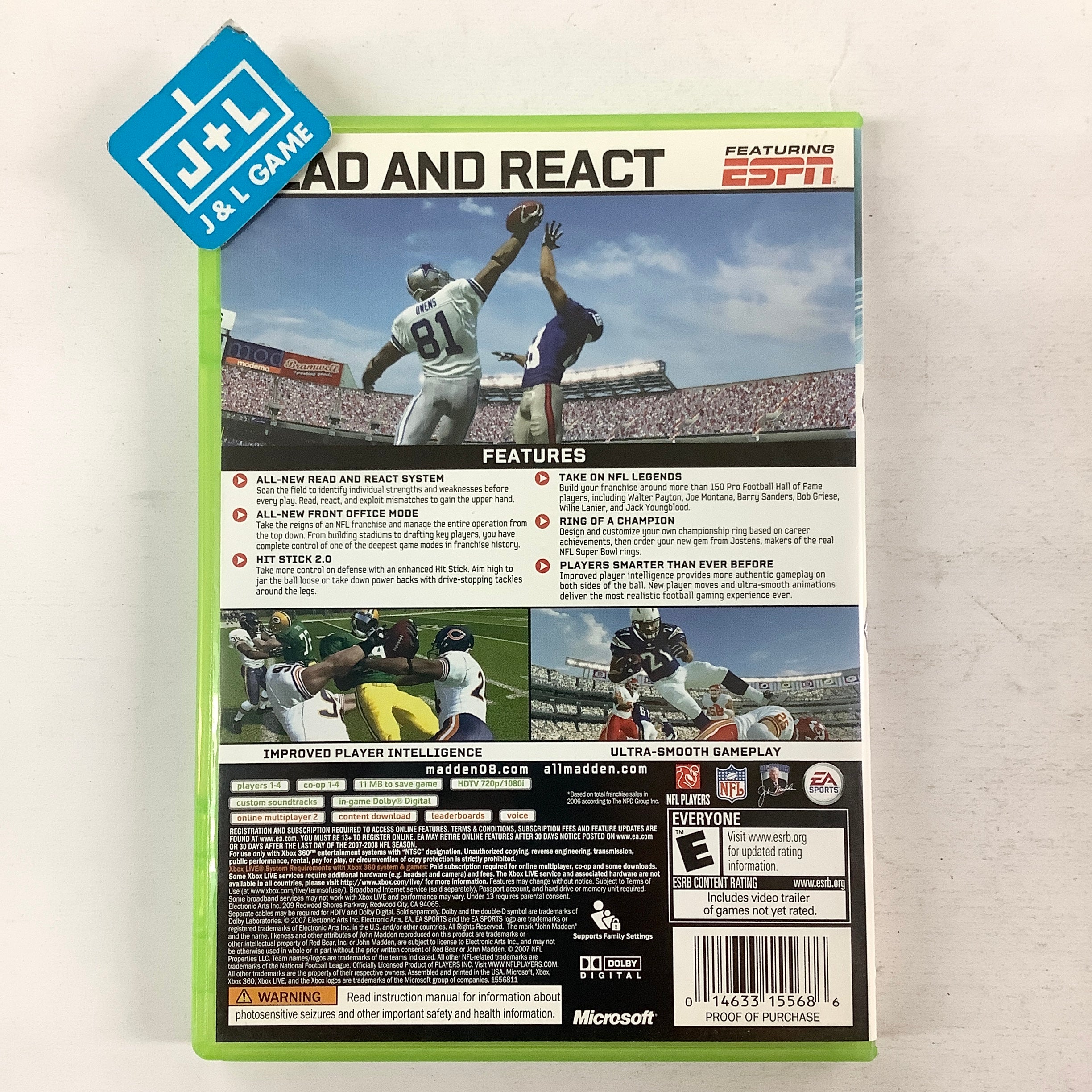 Madden NFL 08 - Xbox 360 [Pre-Owned] Video Games EA Sports