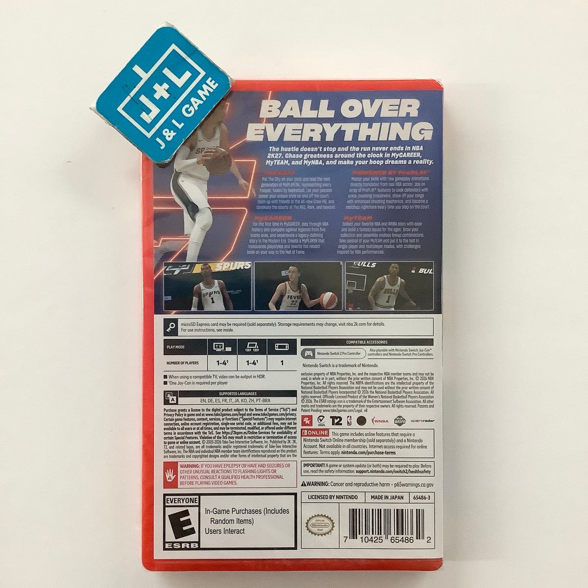 NBA 2K27 - (NS2) Nintendo Switch 2 Video Games 2K Games