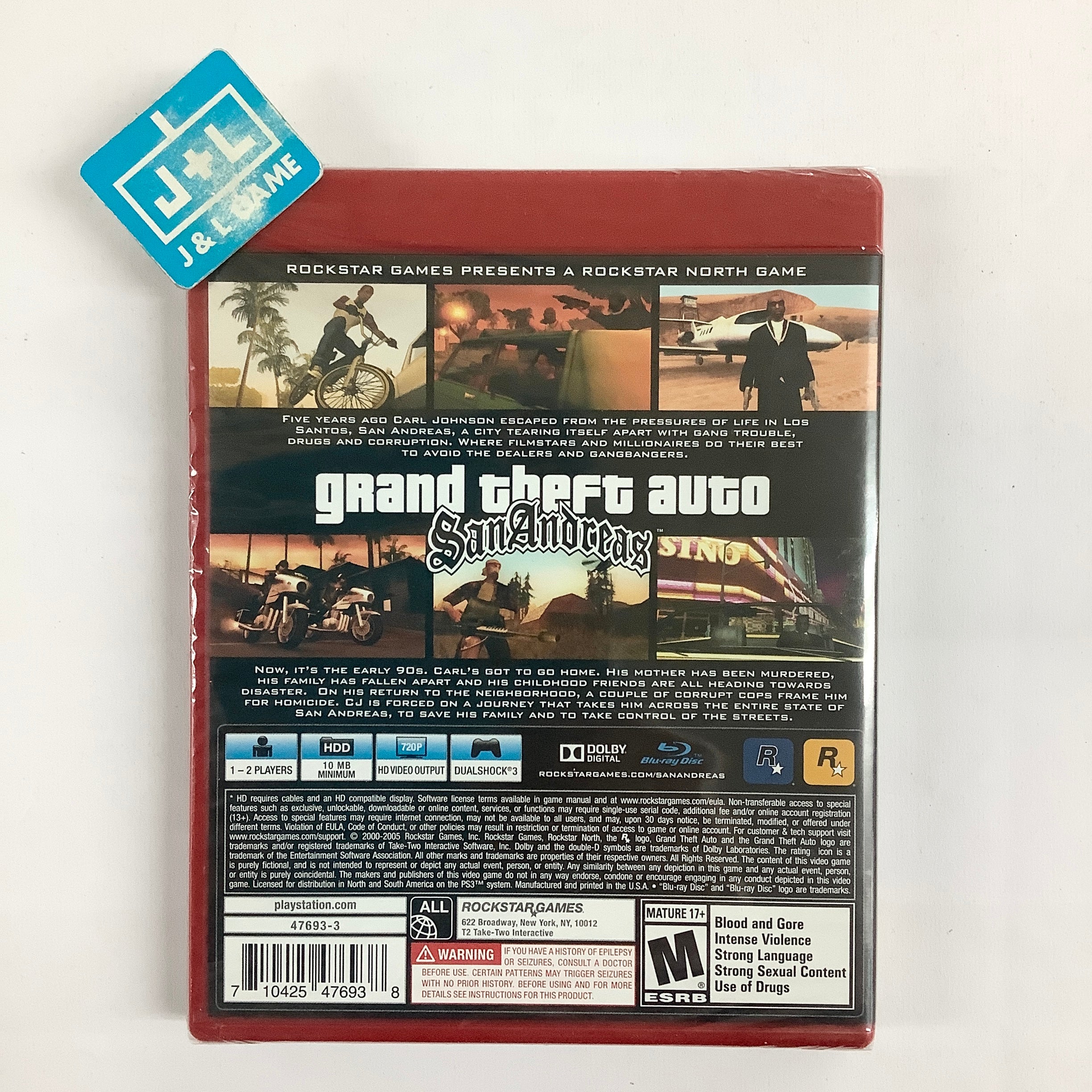 Grand Theft Auto: San Andreas (Greatest Hits) - (PS3) PlayStation 3 Video Games Rockstar Games   
