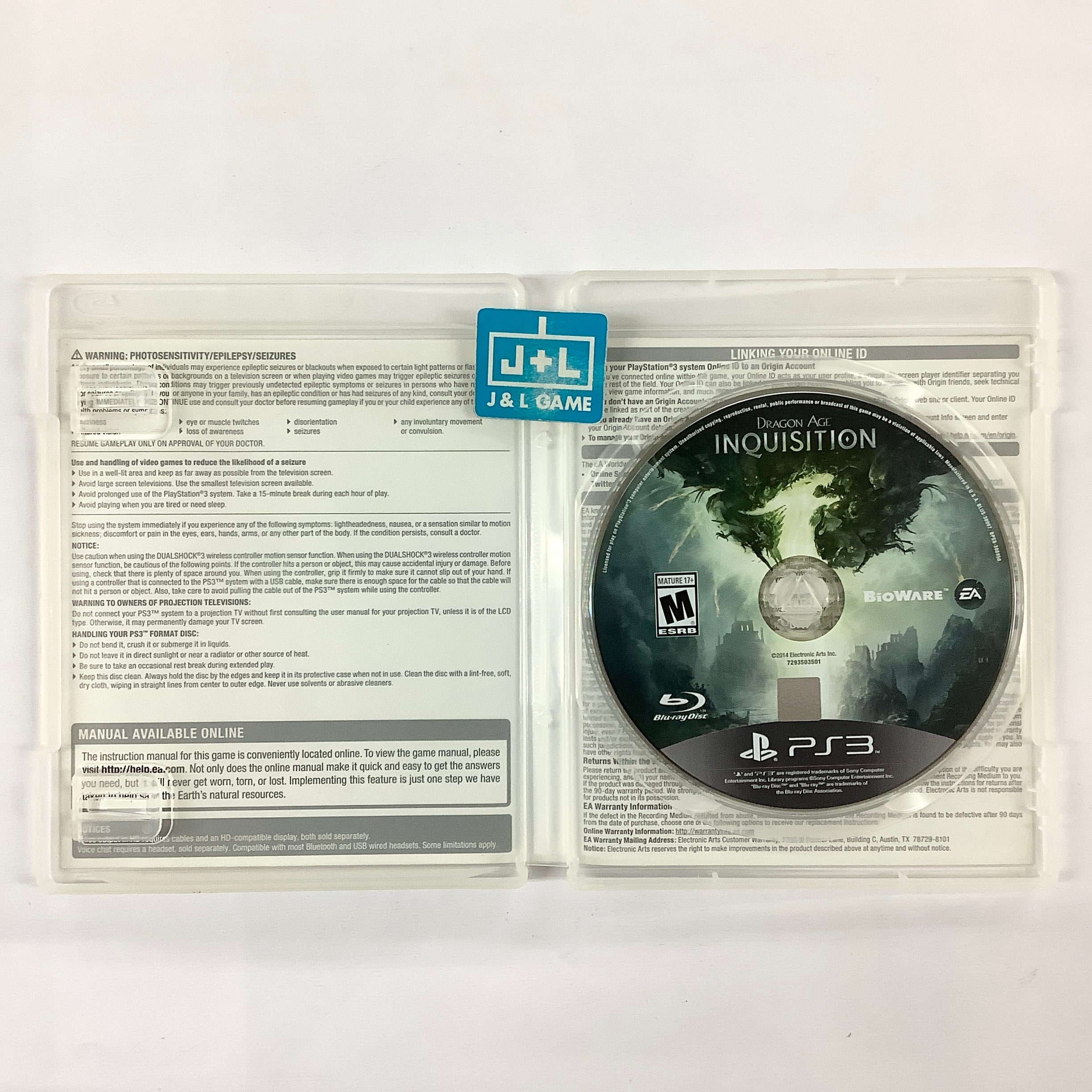 Dragon Age: Inquisition - (PS3) PlayStation 3 [Pre-Owned] Video Games Electronic Arts   