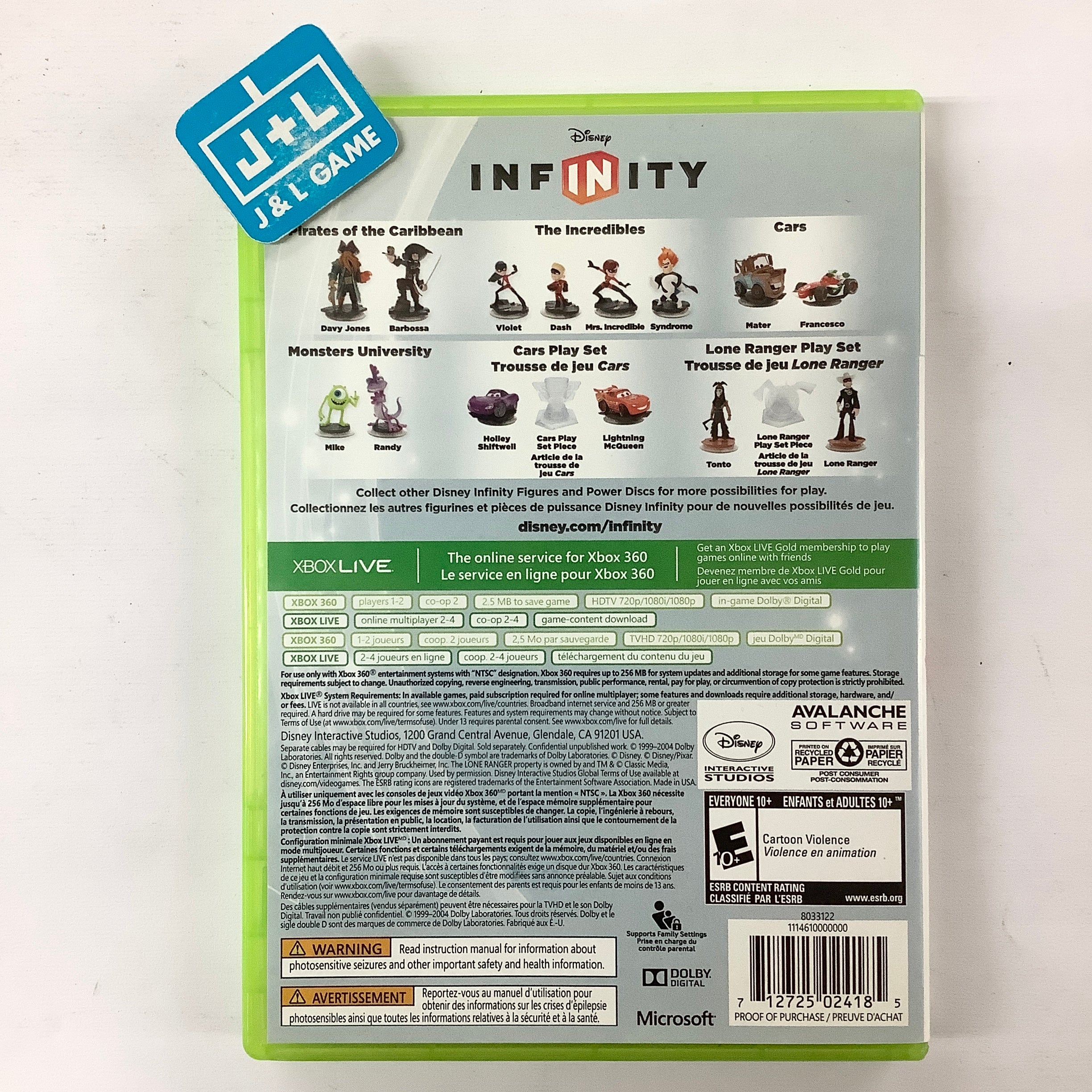 Disney Infinity (Game Only) - Xbox 360 [Pre-Owned] Video Games Disney Interactive Studios   