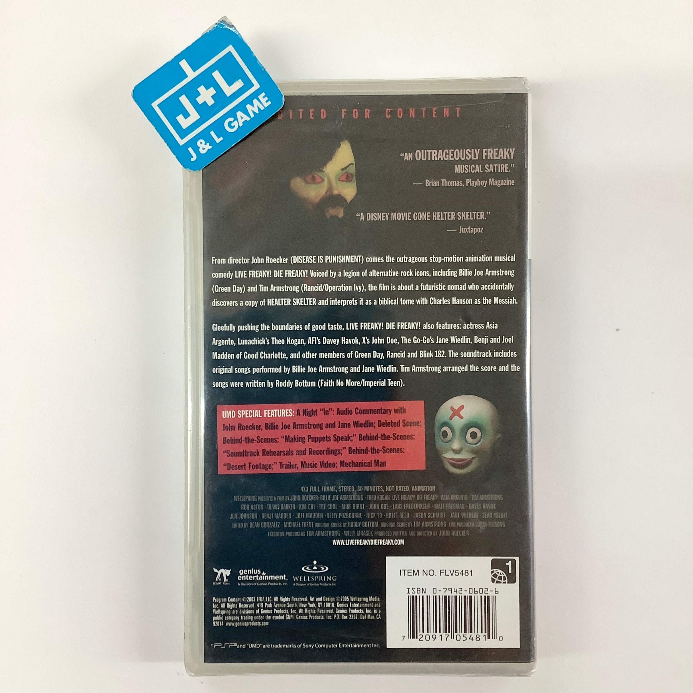 Live Freaky Die Freaky - PSP UMD Video Home Sony Pictures