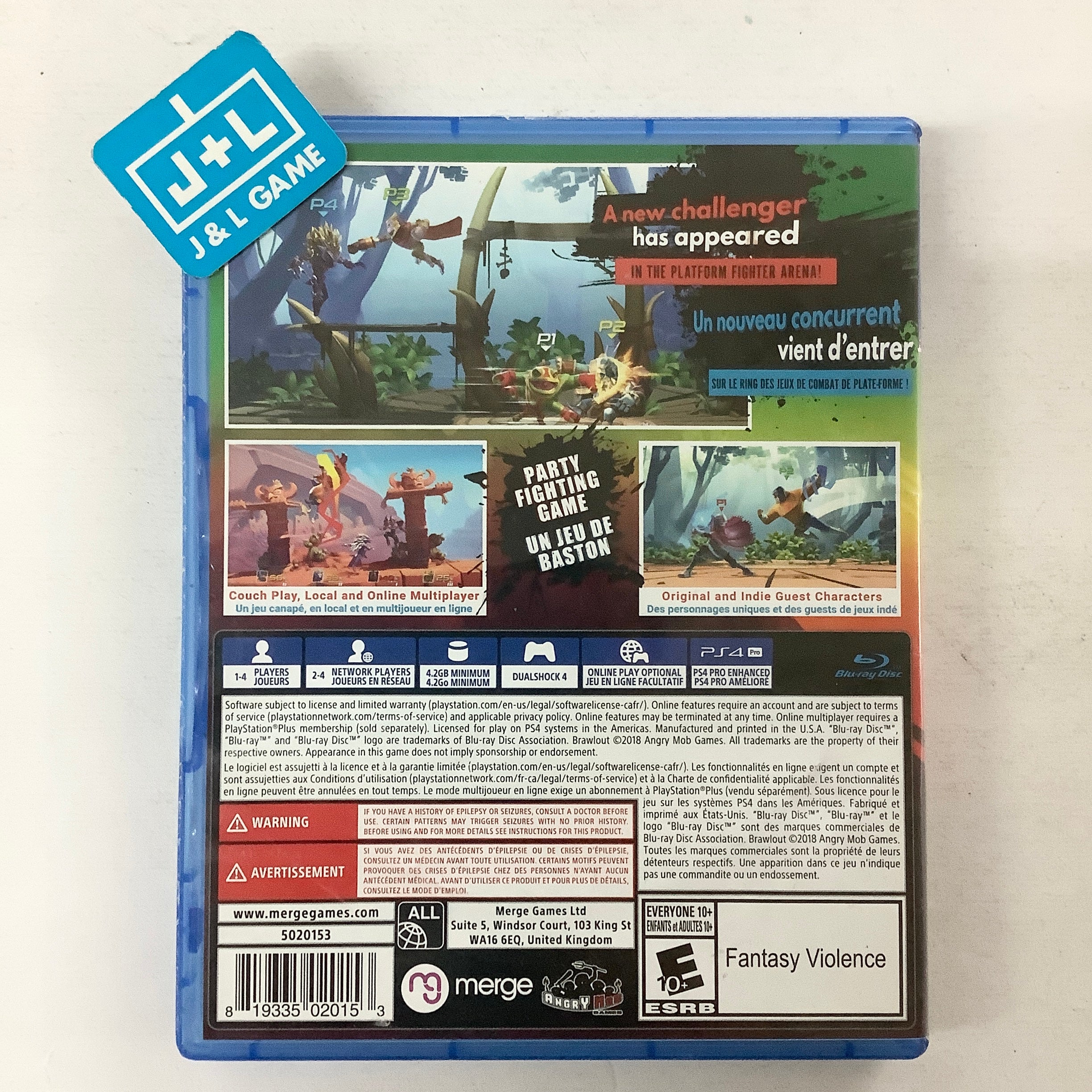 Brawlout - (PS4) PlayStation 4 [Pre-Owned] Video Games Merge Games   