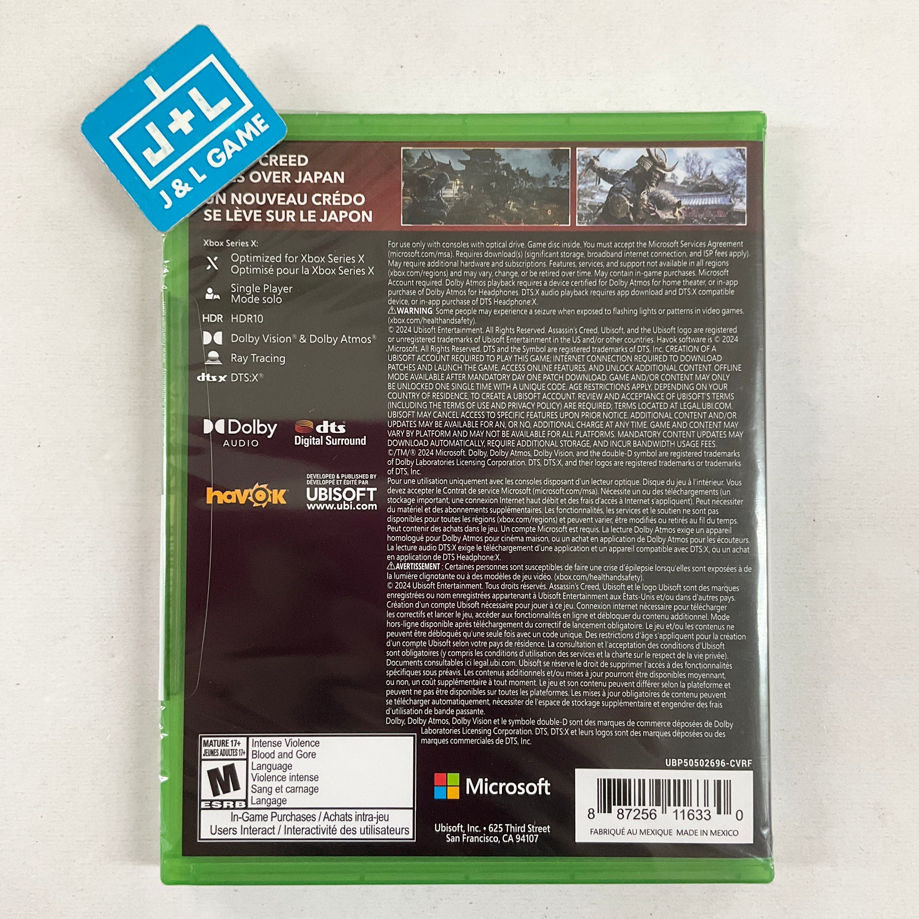 Assassin’s Creed Shadows - (XSX) Xbox Series X Video Games Ubisoft