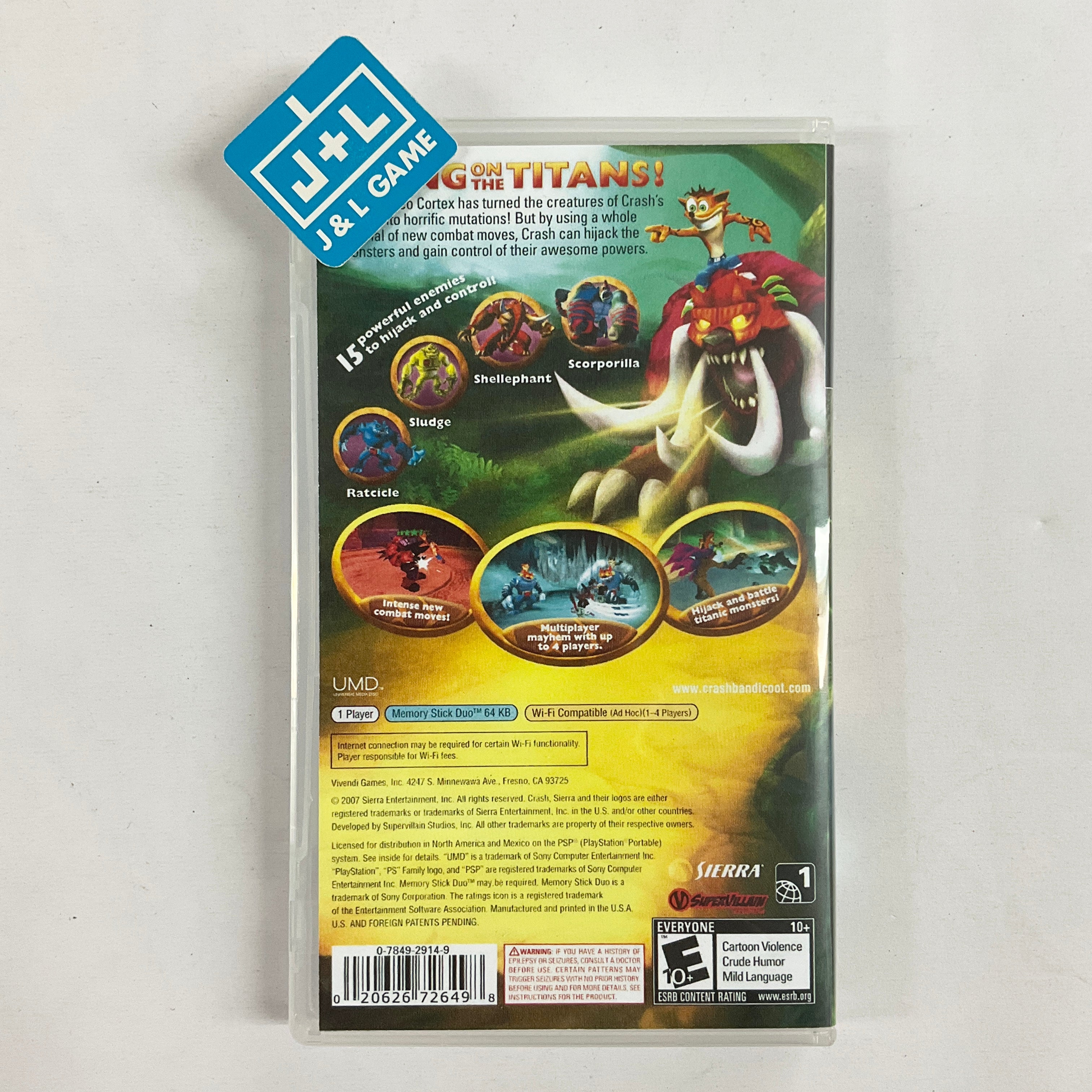 Crash of the Titans - Sony PSP [Pre-Owned] Video Games Sierra Entertainment   