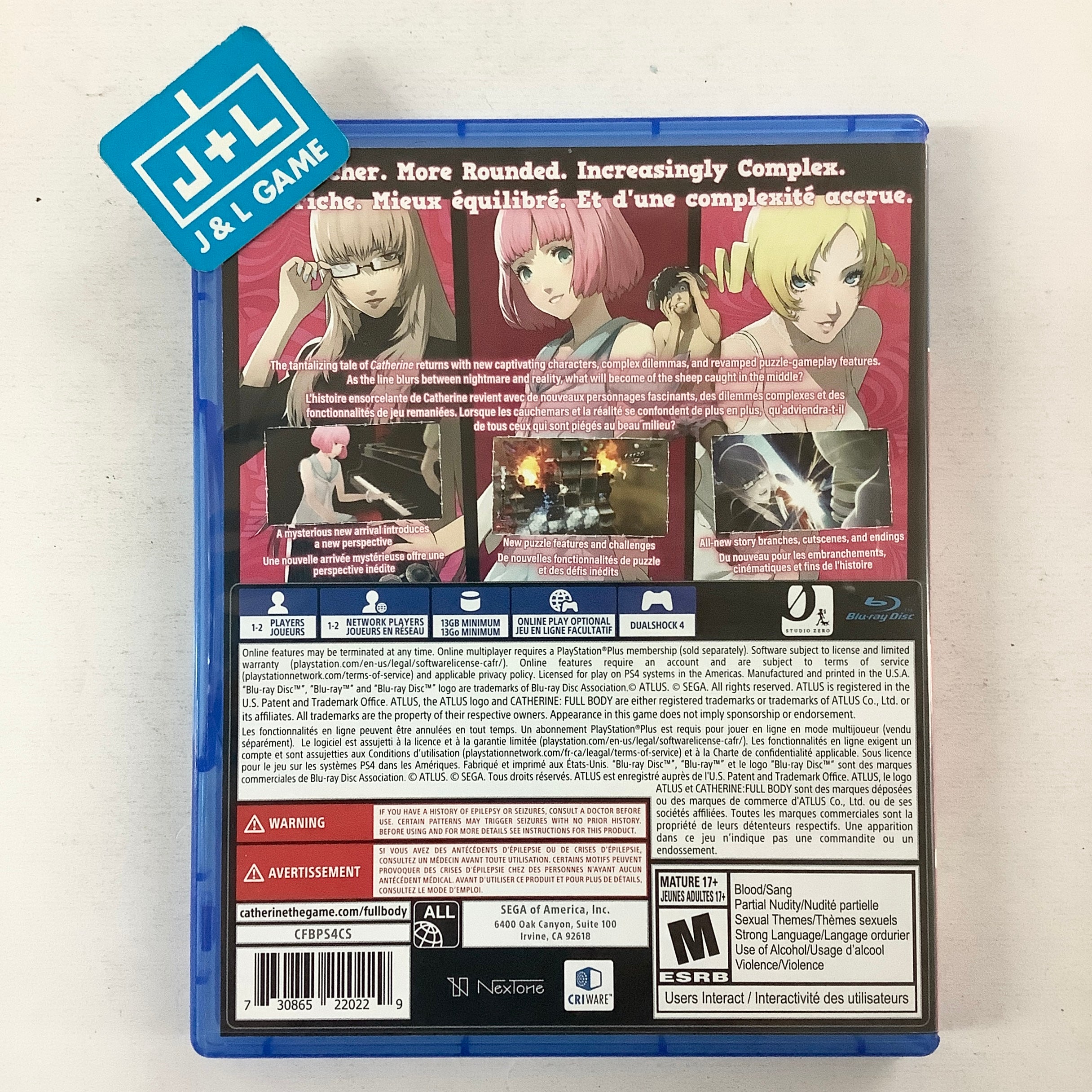 Catherine: Full Body - (PS4) PlayStation 4 [Pre-Owned] Video Games SEGA   