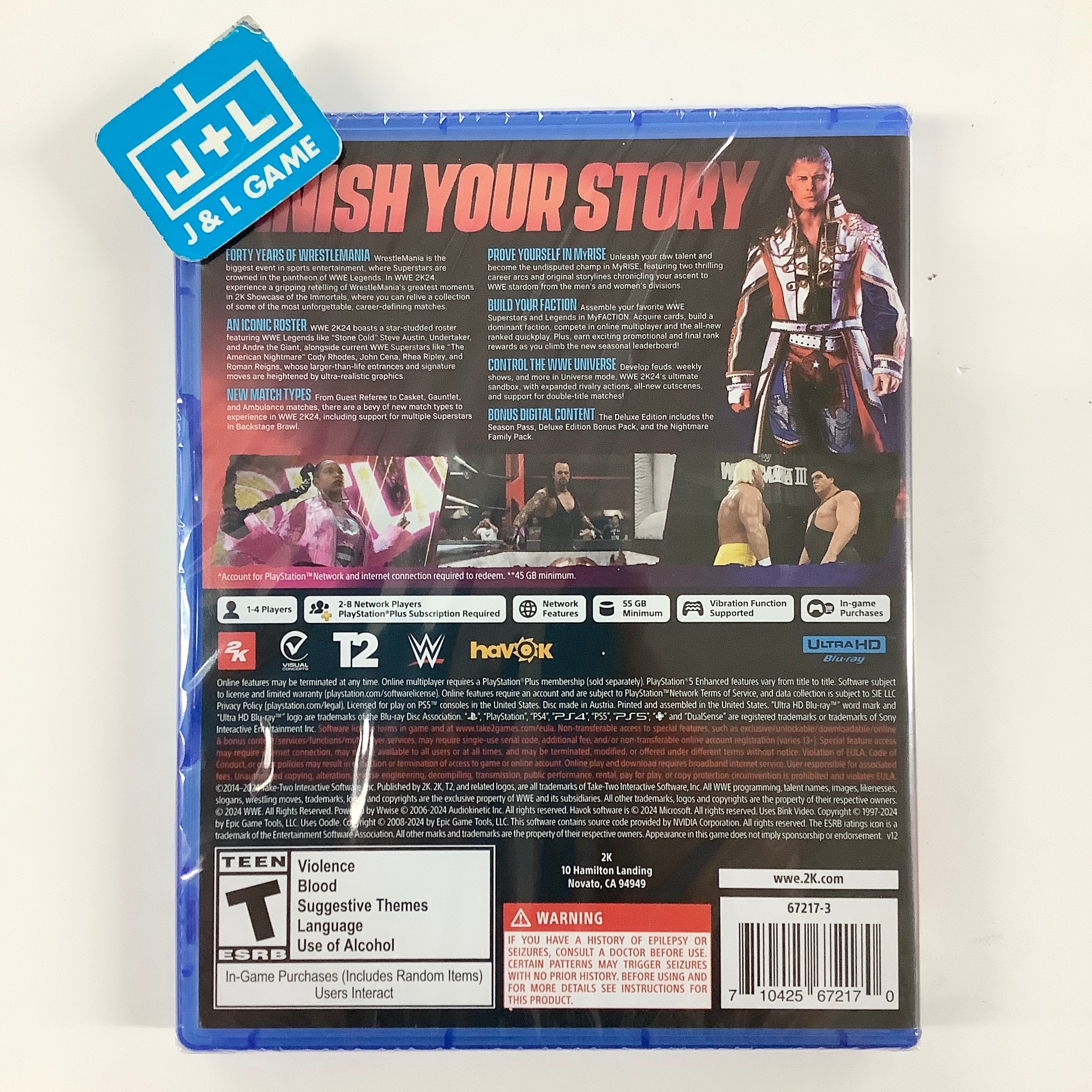 WWE 2K24 (Deluxe Edition) - (PS5) PlayStation 5 Video Games 2K