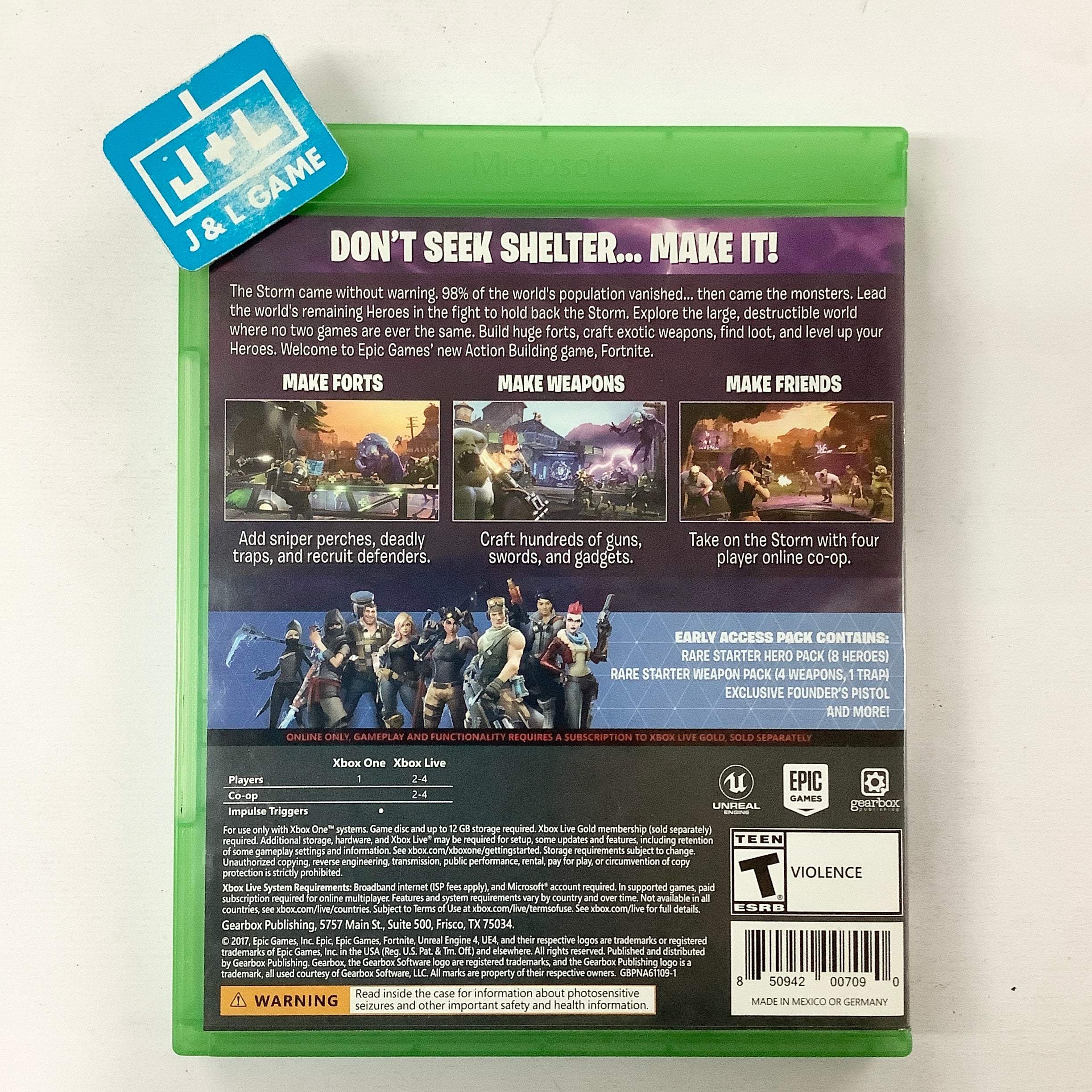 Fortnite - (XB1) Xbox One [Pre-Owned] | J&L Game