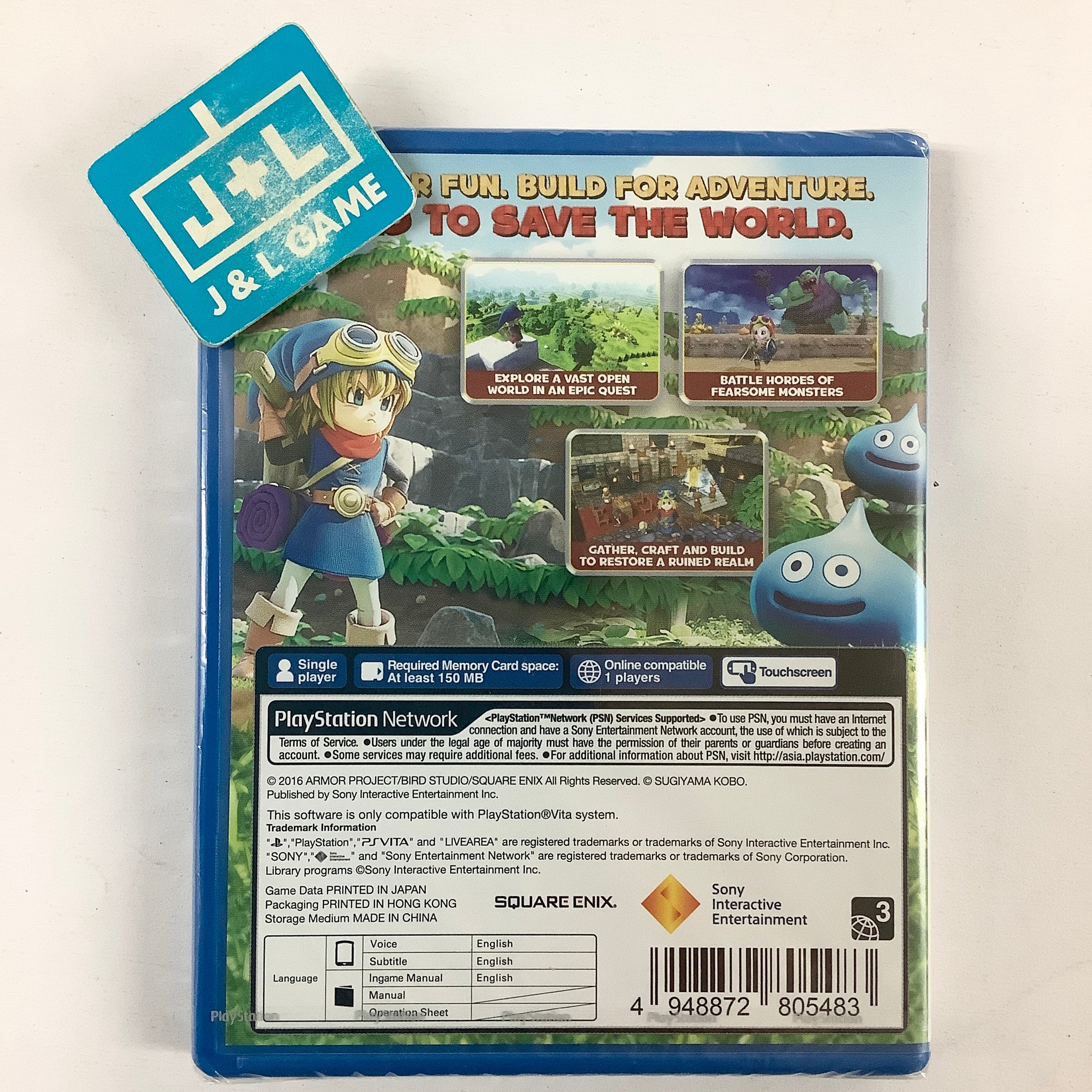 Dragon Quest Builders (English Subtitles) - (PSV) PlayStation Vita (Asia Import) Video Games Square Enix   