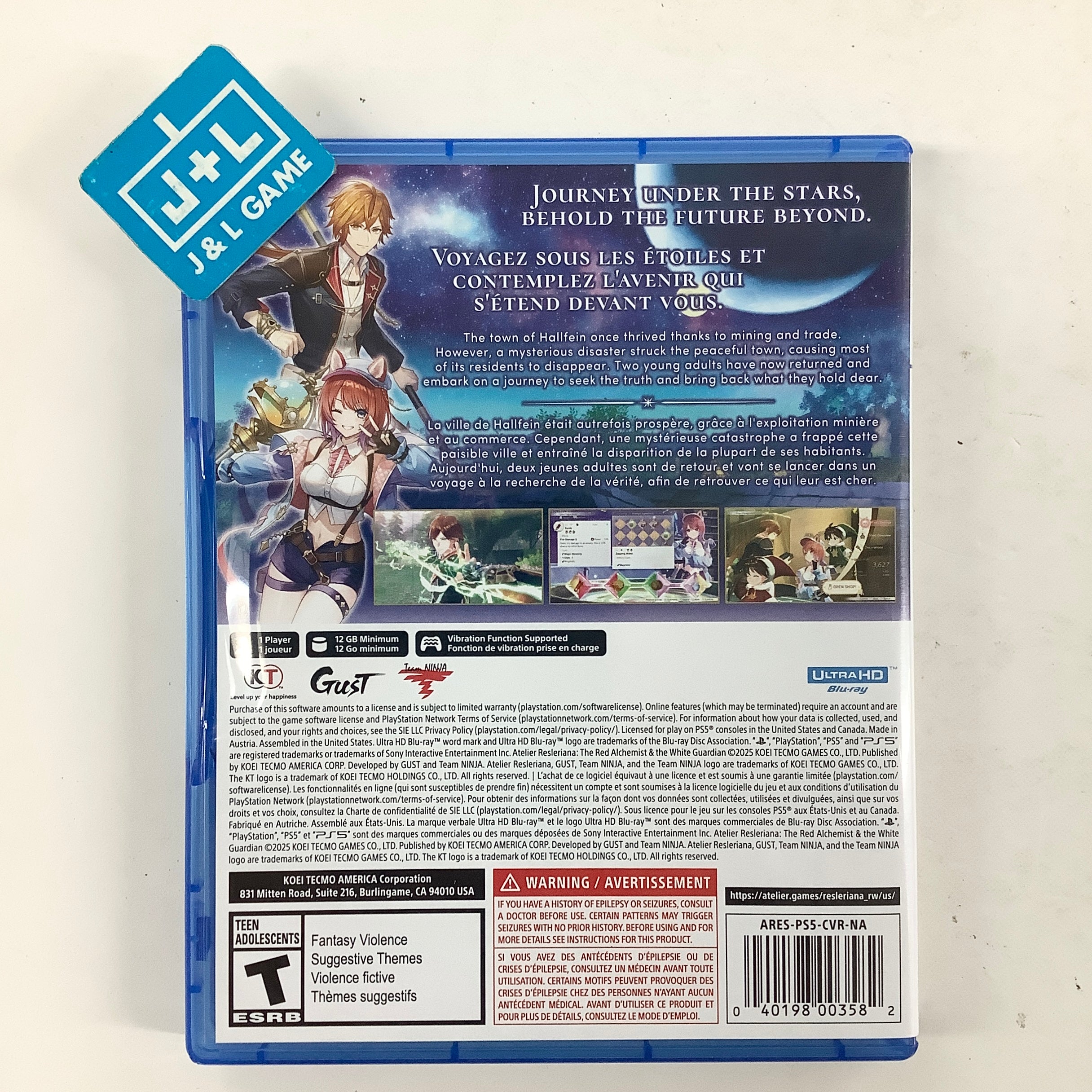 Atelier Resleriana: The Red Alchemist & the White Guardian - (PS5) PlayStation 5 [Pre-Owned] Video Games KT