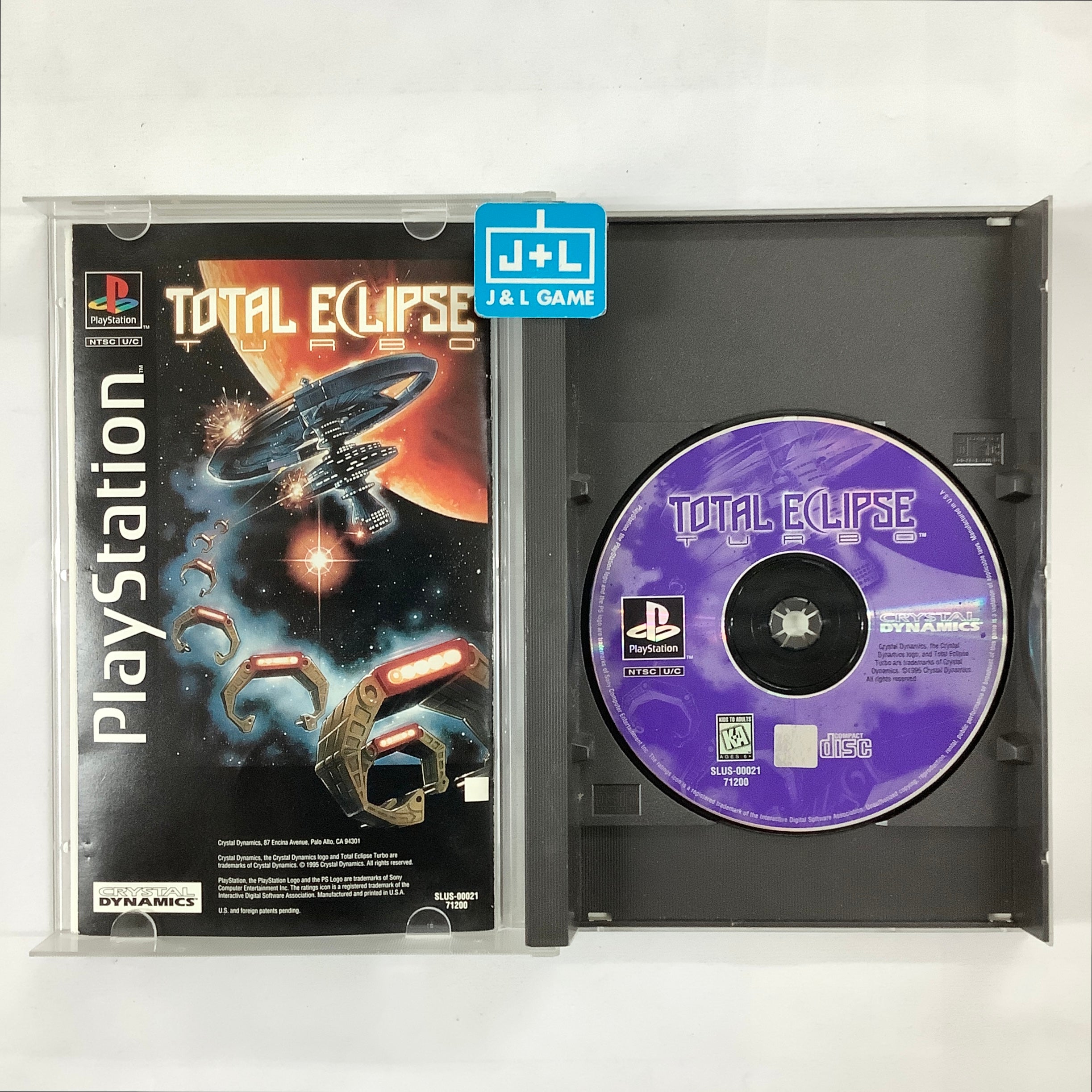 Total Eclipse Turbo (Long Box) - (PS1) Playstation 1 [Pre-Owned] Video Games Crystal Dynamics   