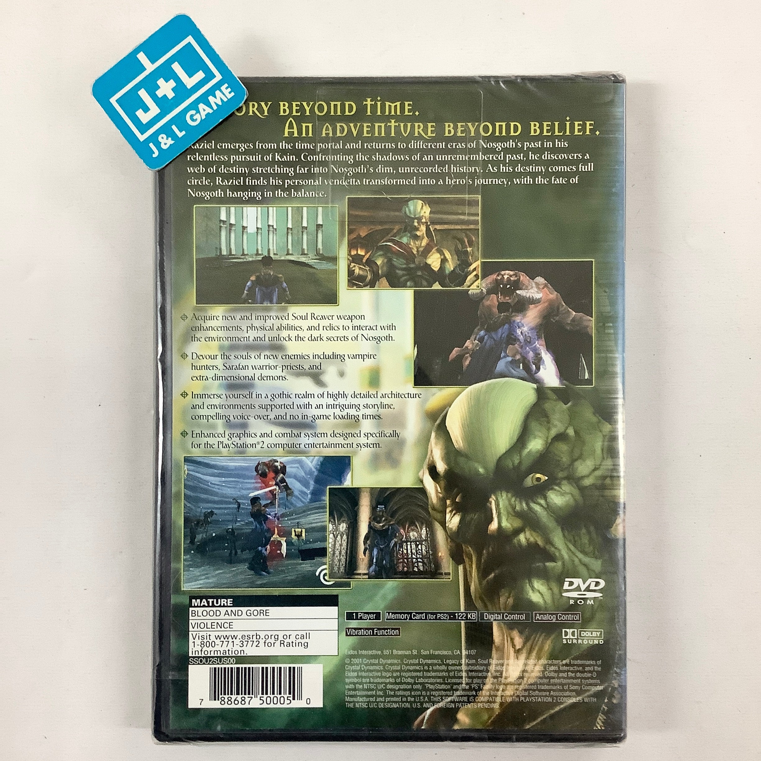 The Legacy of Kain: Soul Reaver 2 - (PS2) PlayStation 2 | J&L Game