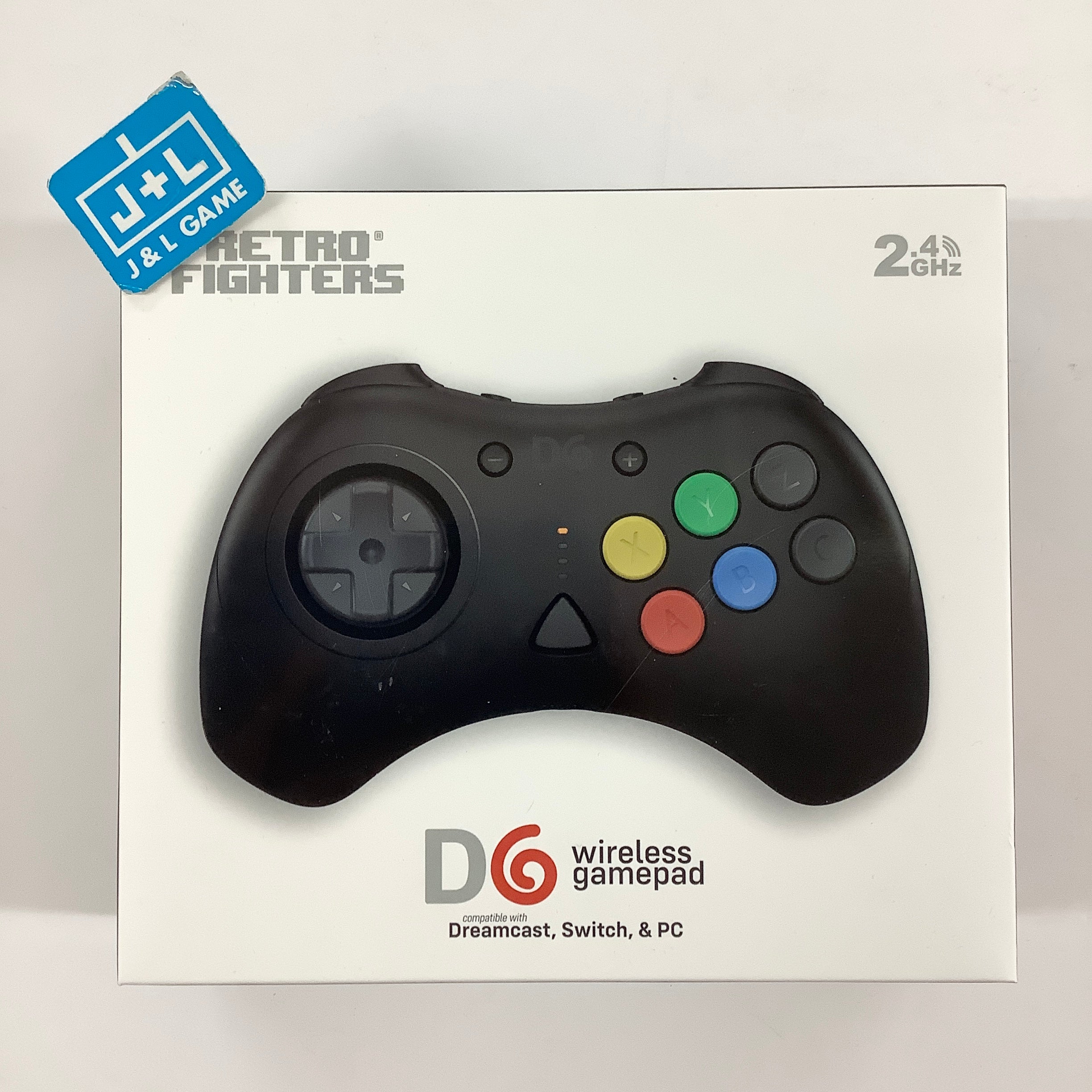Retro Fighters D6 Wireless Controller (Black) - (DC) SEGA Dreamcast
