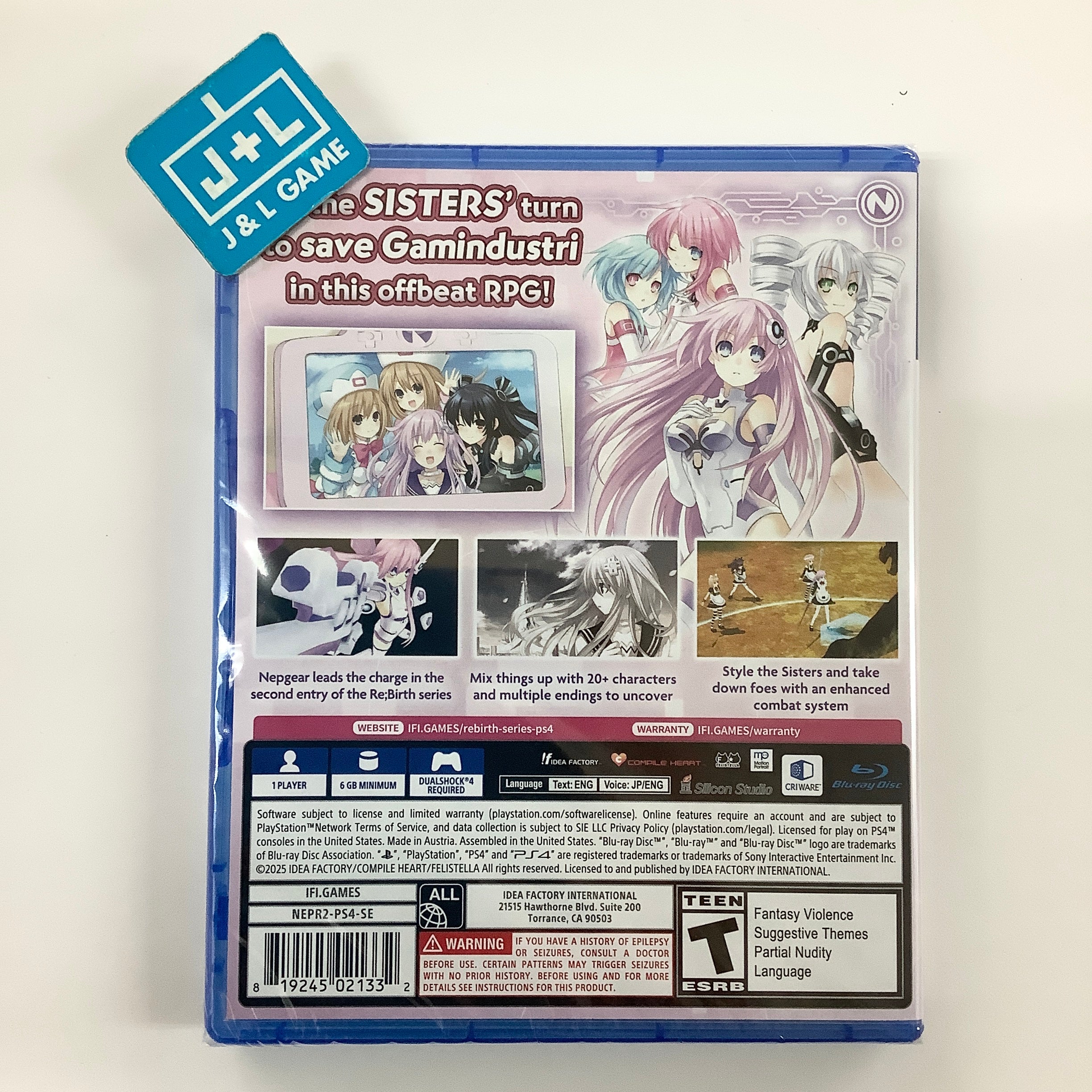 Hyperdimension Neptunia Re;Birth2: Sisters Generation - (PS4) PlayStation 4