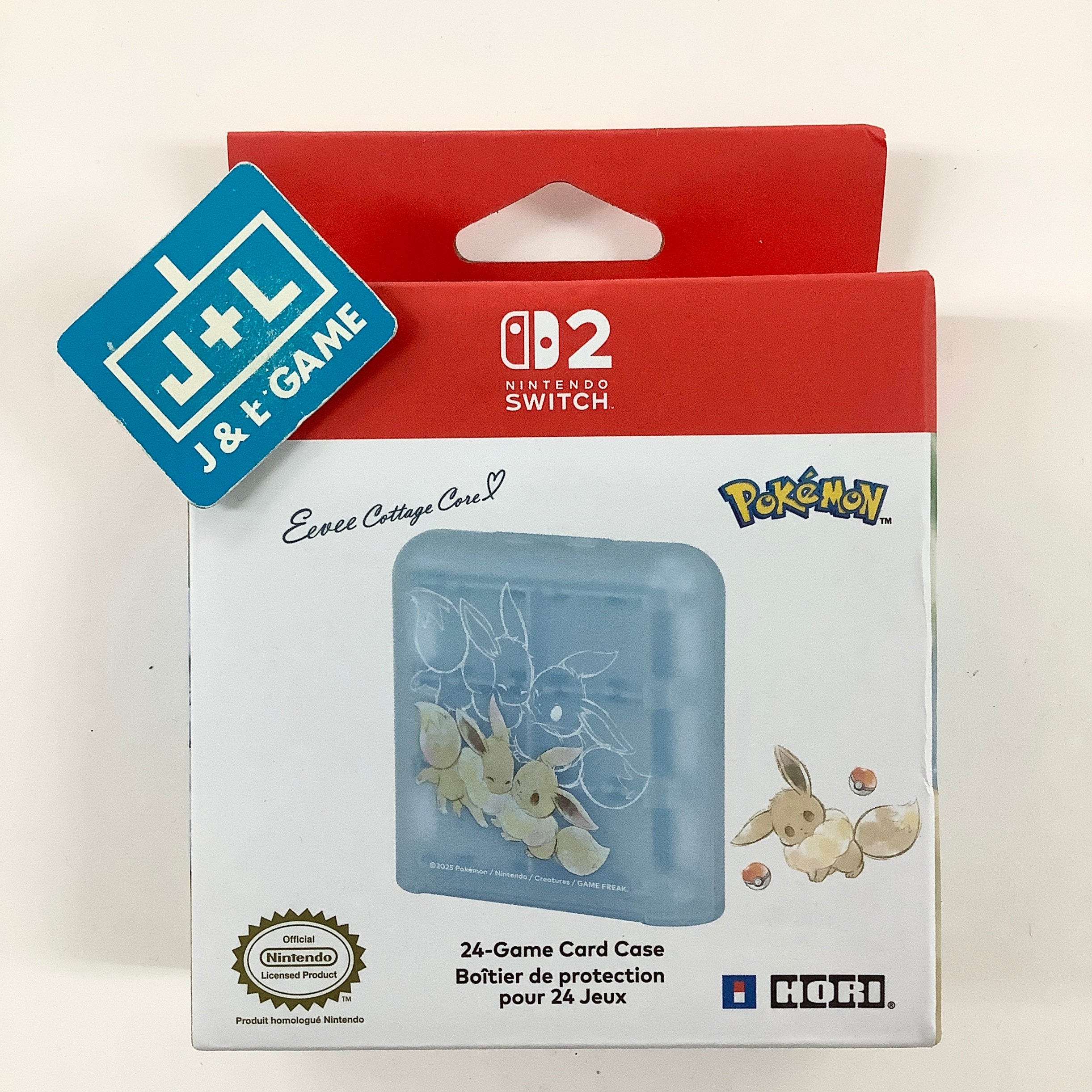HORI 24-Game Card Case (Eevee Cottage Core) - (NS2) Nintendo Switch 2