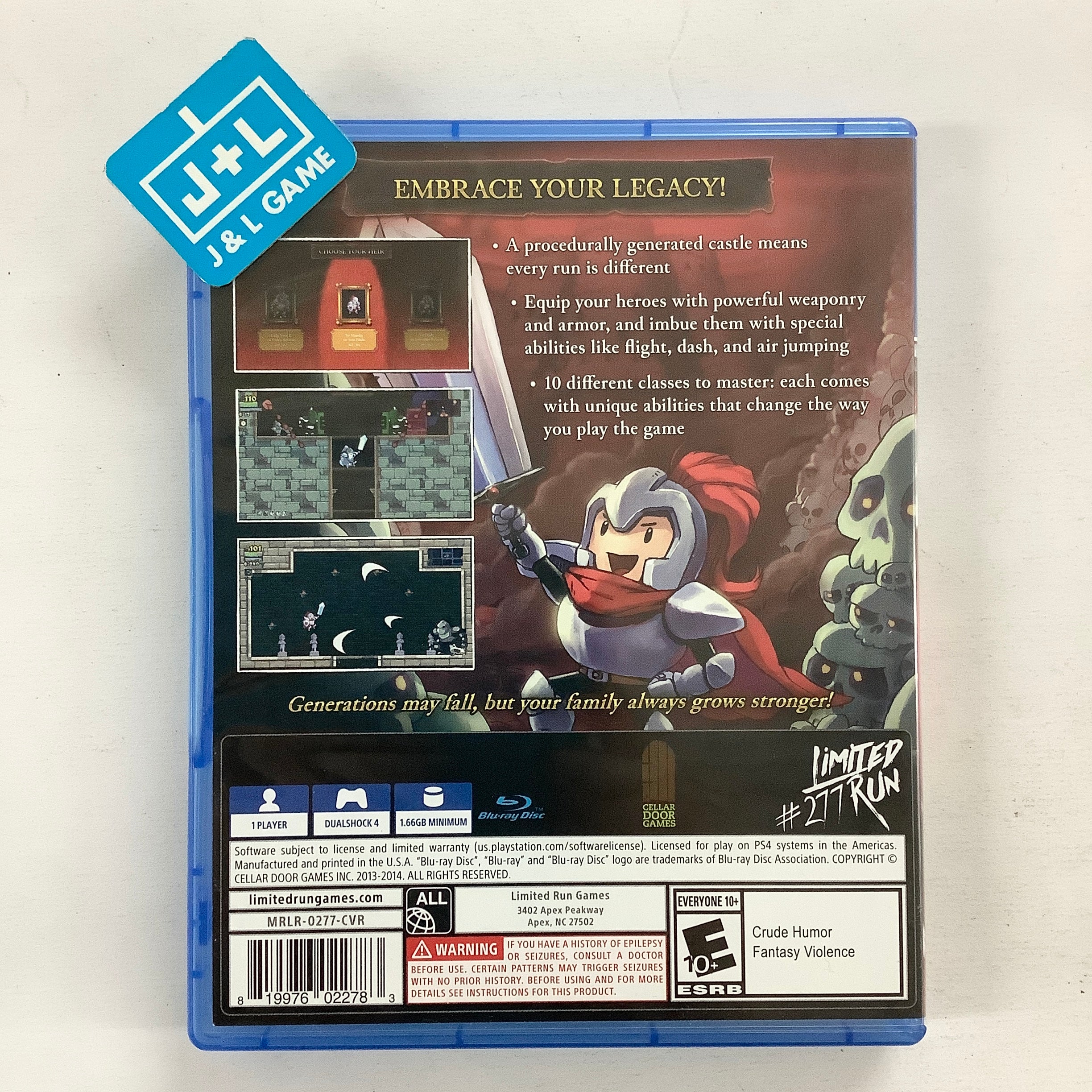 Rogue Legacy (Limited Run #277) - (PS4) PlayStation 4 [Pre-Owned] Video Games Limited Run Games   
