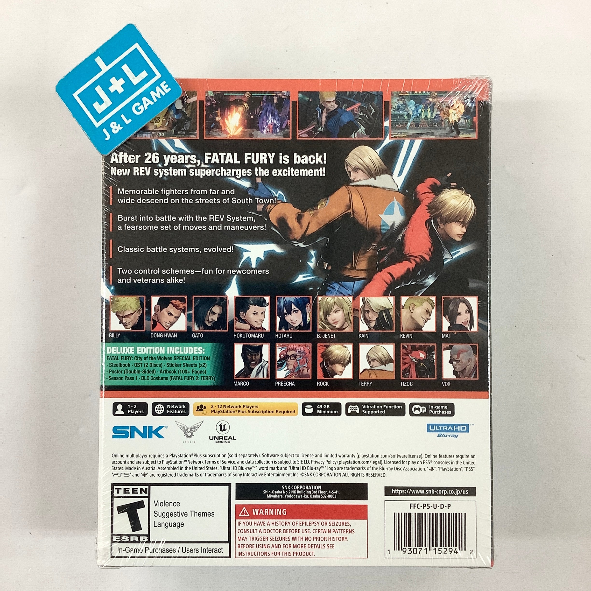Fatal Fury: City Of The Wolves (Deluxe Edition) - (PS5) Playstation 5 Video Games SNK