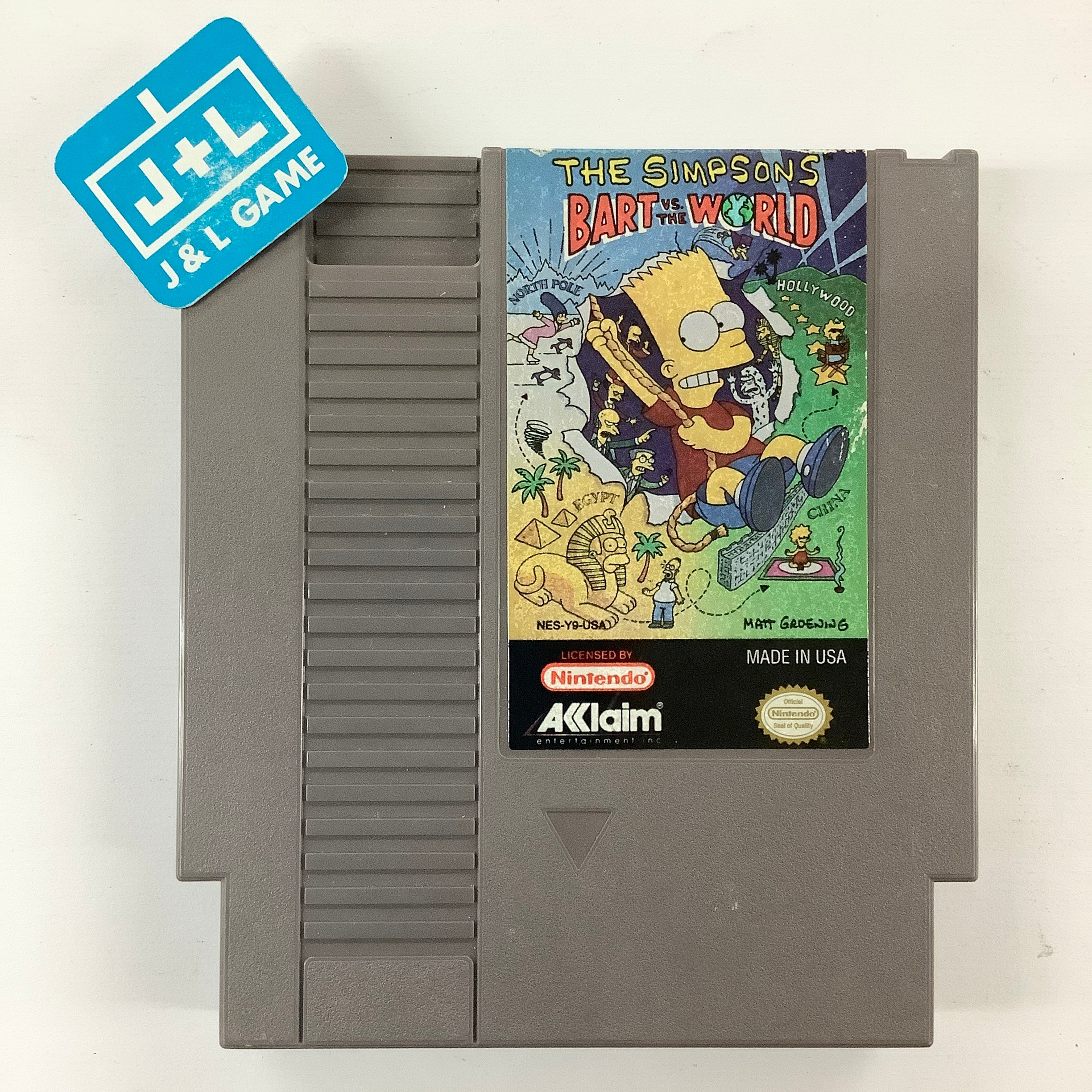 The Simpsons Bart Vs The World NES Nintendo Entertainment System the-simpsons-bart-vs-the-world-nes-nintendo-entertainment-system