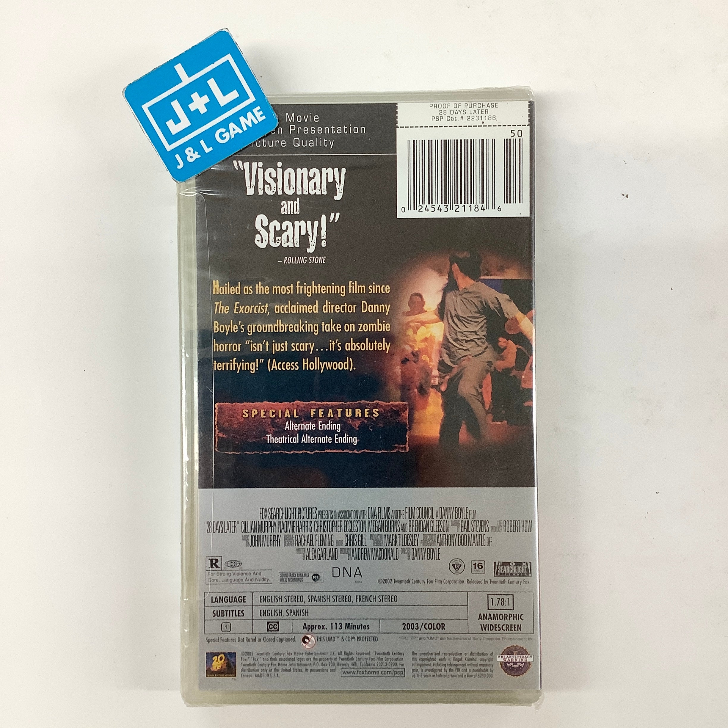 28 Days Later - PSP UMD Video Home Sony Pictures