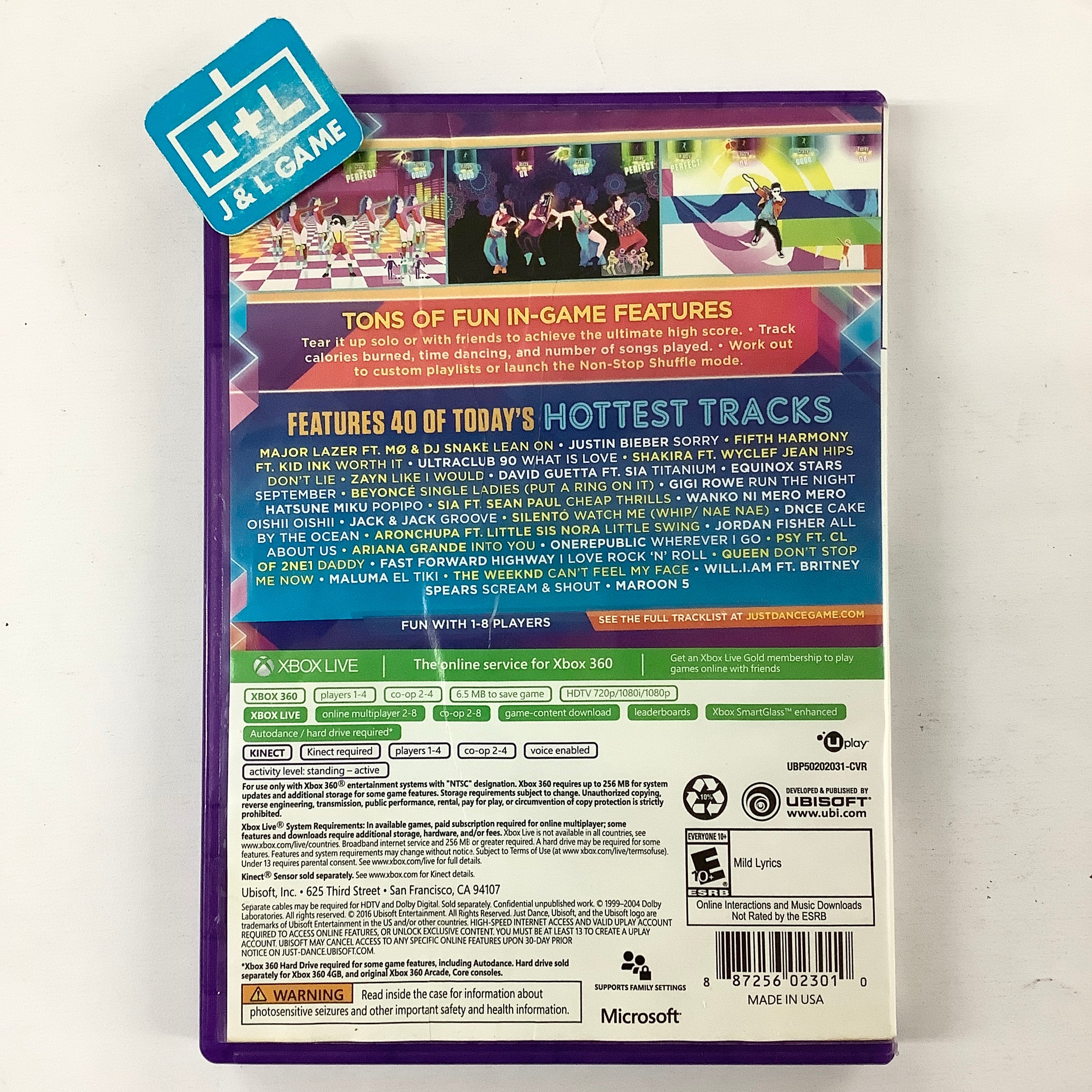 Just Dance 2017 (Kinect Required) - Xbox 360 [Pre-Owned] Video Games Ubisoft   
