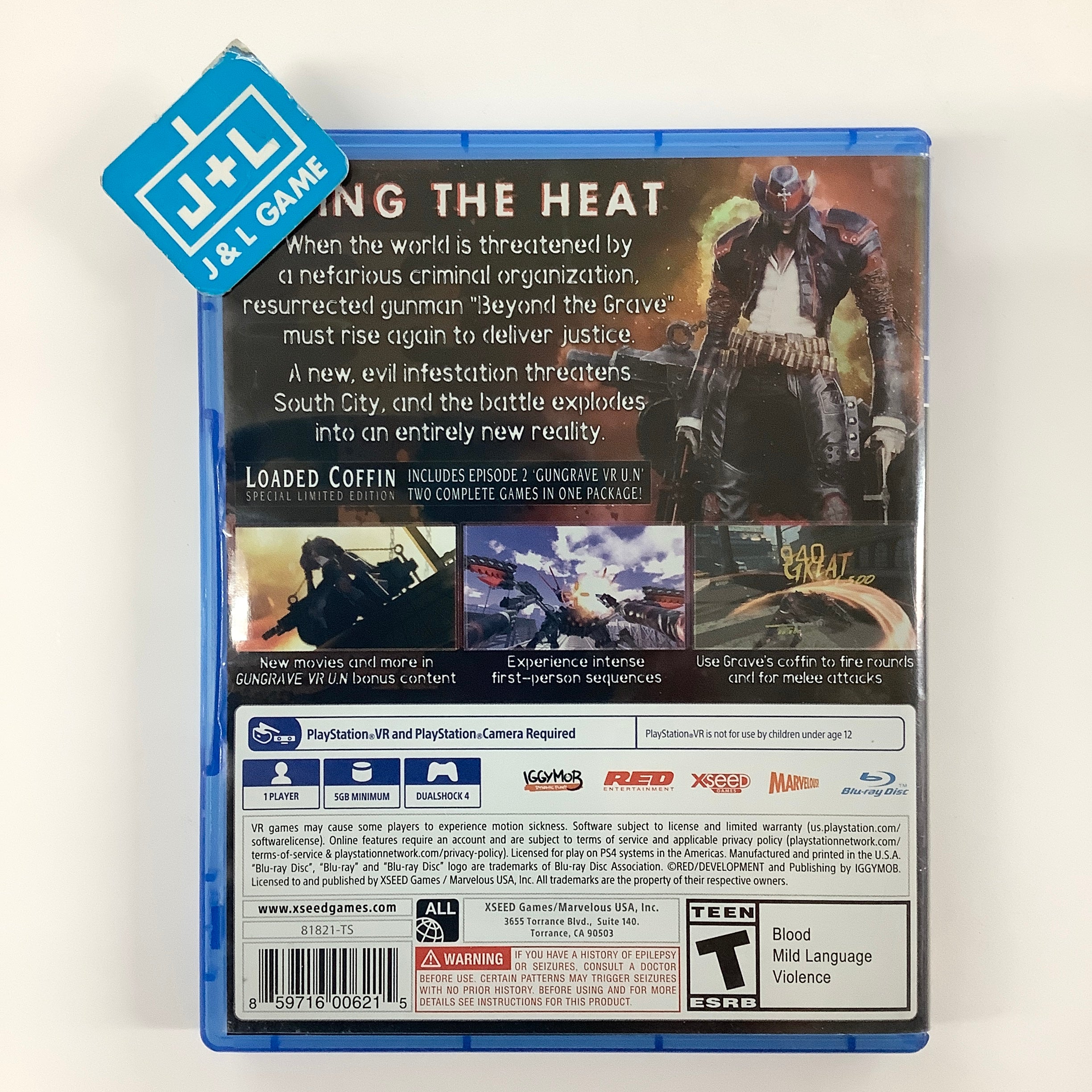 Gungrave VR (Loaded Coffin Edition) (PlayStation VR) - (PS4) PlayStation 4 [Pre-Owned] Video Games XSEED Games