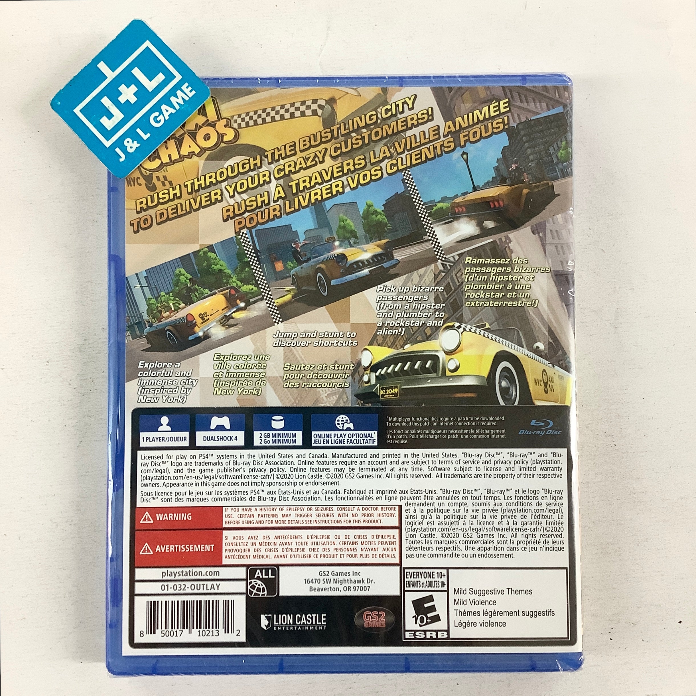 Taxi Chaos - (PS4) PlayStation 4 Video Games GS2 Games