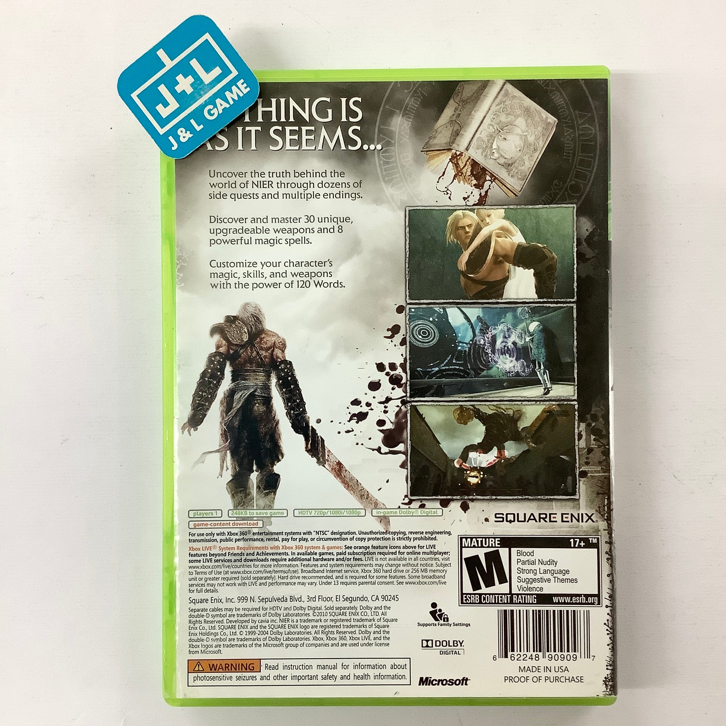 NIER - Xbox 360 [Pre-Owned] | J&L Game