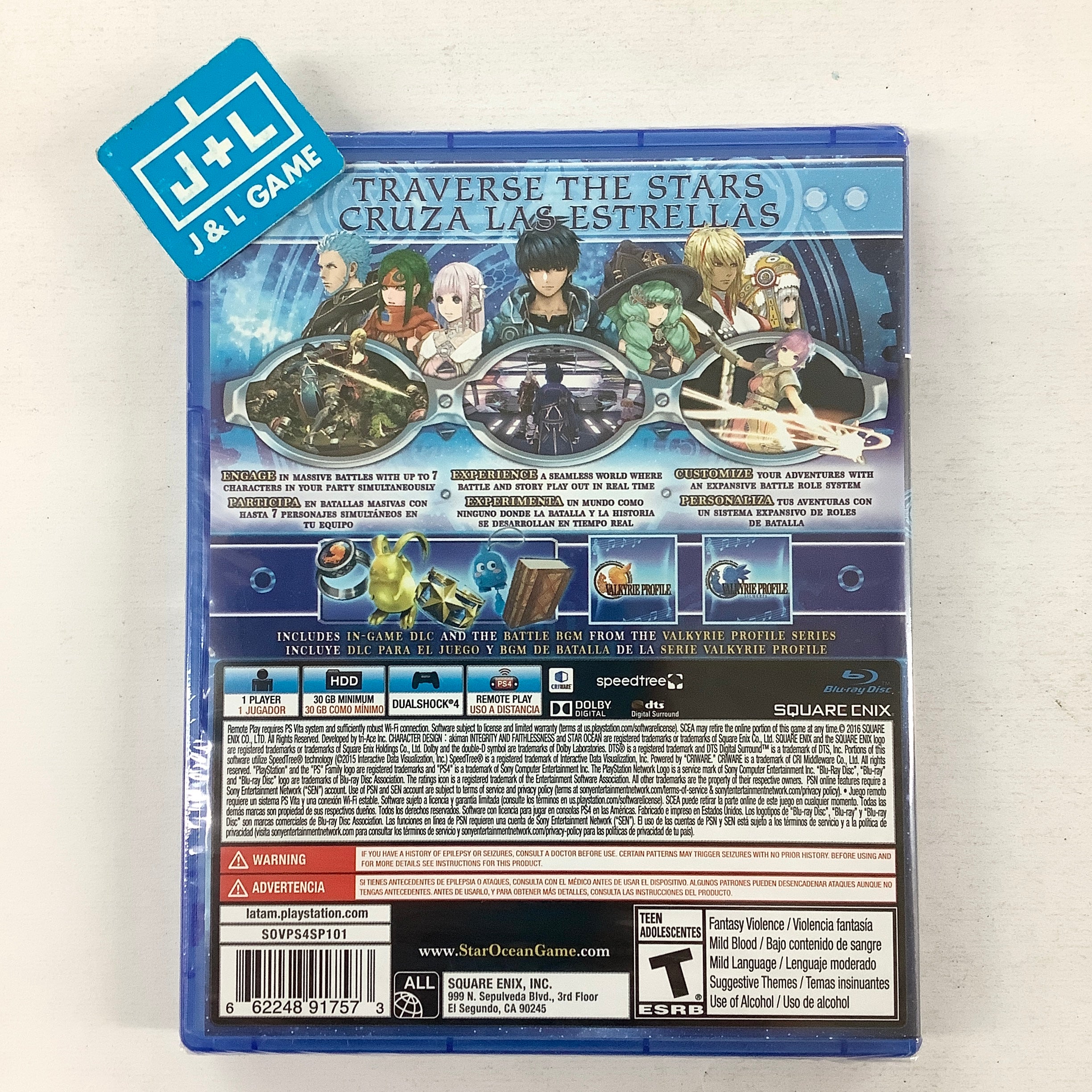 Star Ocean: Integrity and Faithlessness (Day One Edition) - (PS4) PlayStation 4 Video Games Square Enix