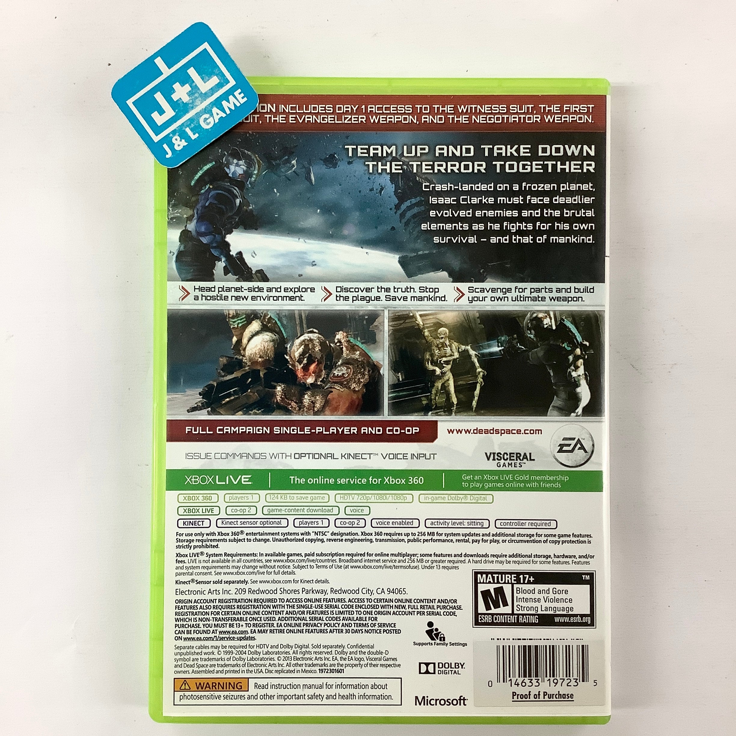 Dead Space 3 (Limited Edition) - Xbox 360 [Pre-Owned] | J&L Game